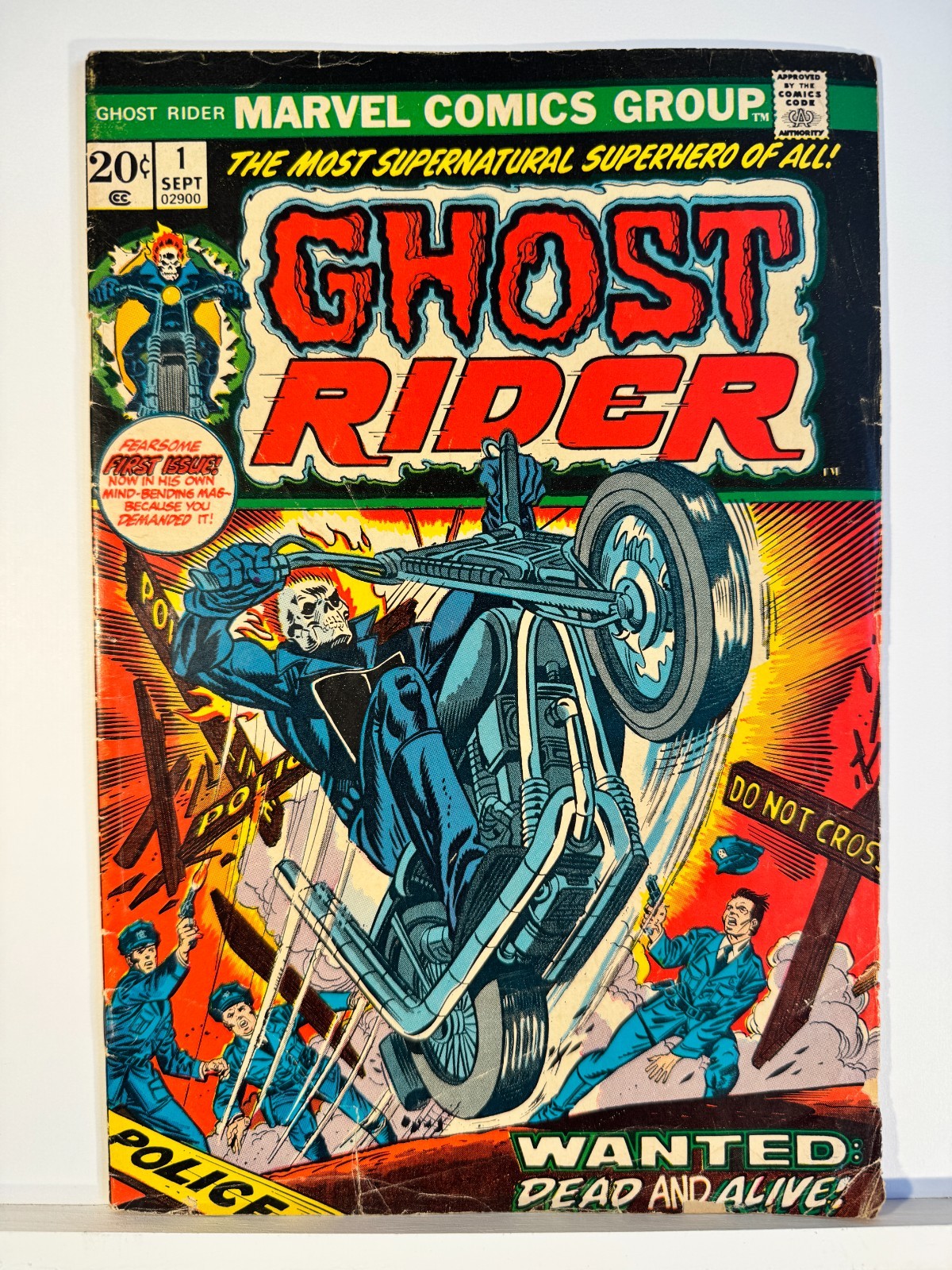 Ghost Rider #1 1973 Marvel 1st Daimon Hellstrom Son of Satan Bronze Age