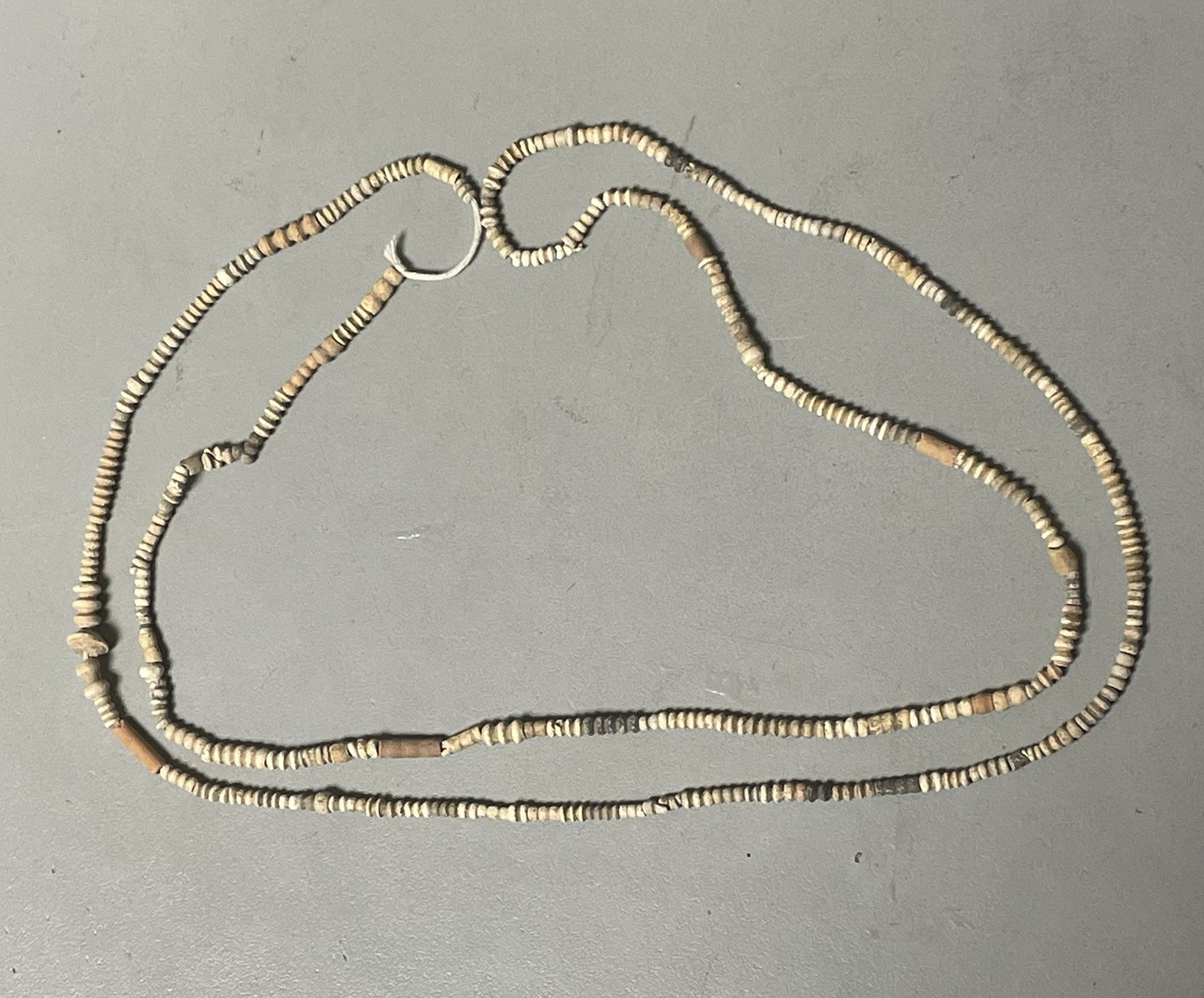 Ancient Egypt Roman Period, Terra Cotta Bead Necklace, 35” Long Restrung,COA