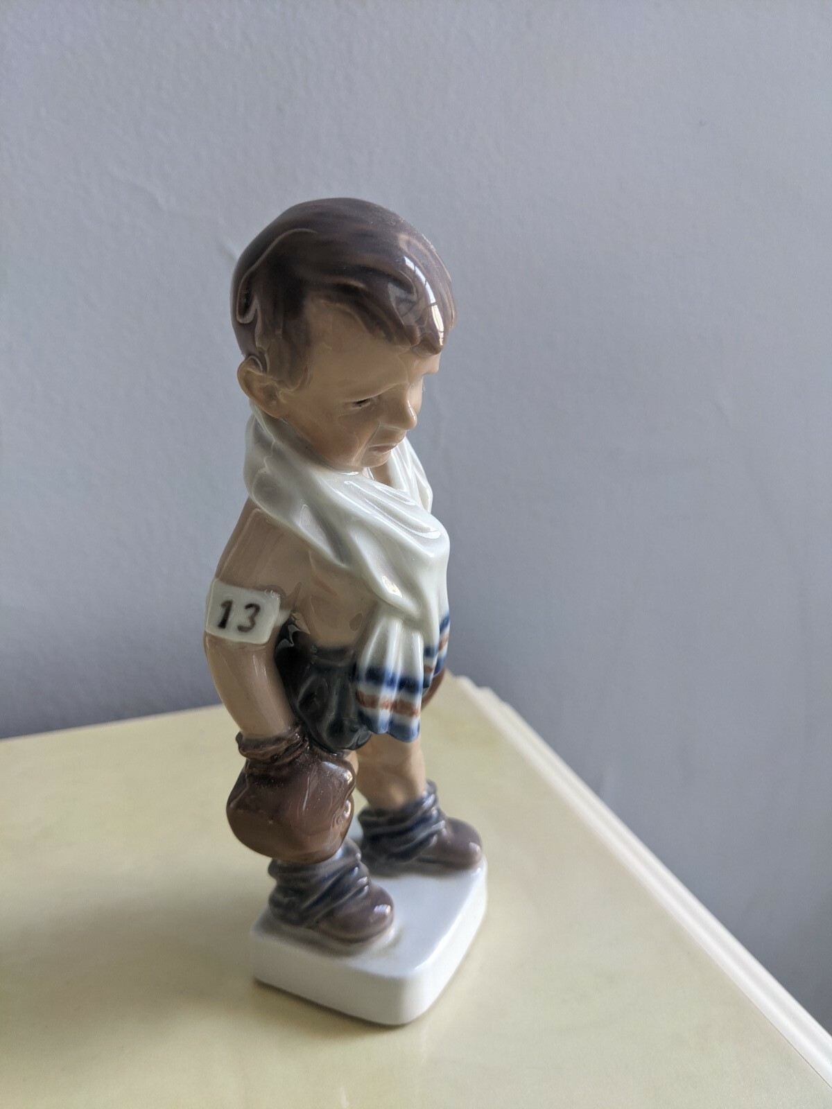 Vintage Royal Copenhagen Dahl Jensen Porcelain figurine Deadly Boxer 1069 6\ Vintage Royal Copenhagen Dahl Jensen Porcelain figurine Deadly Boxer 1069 6\