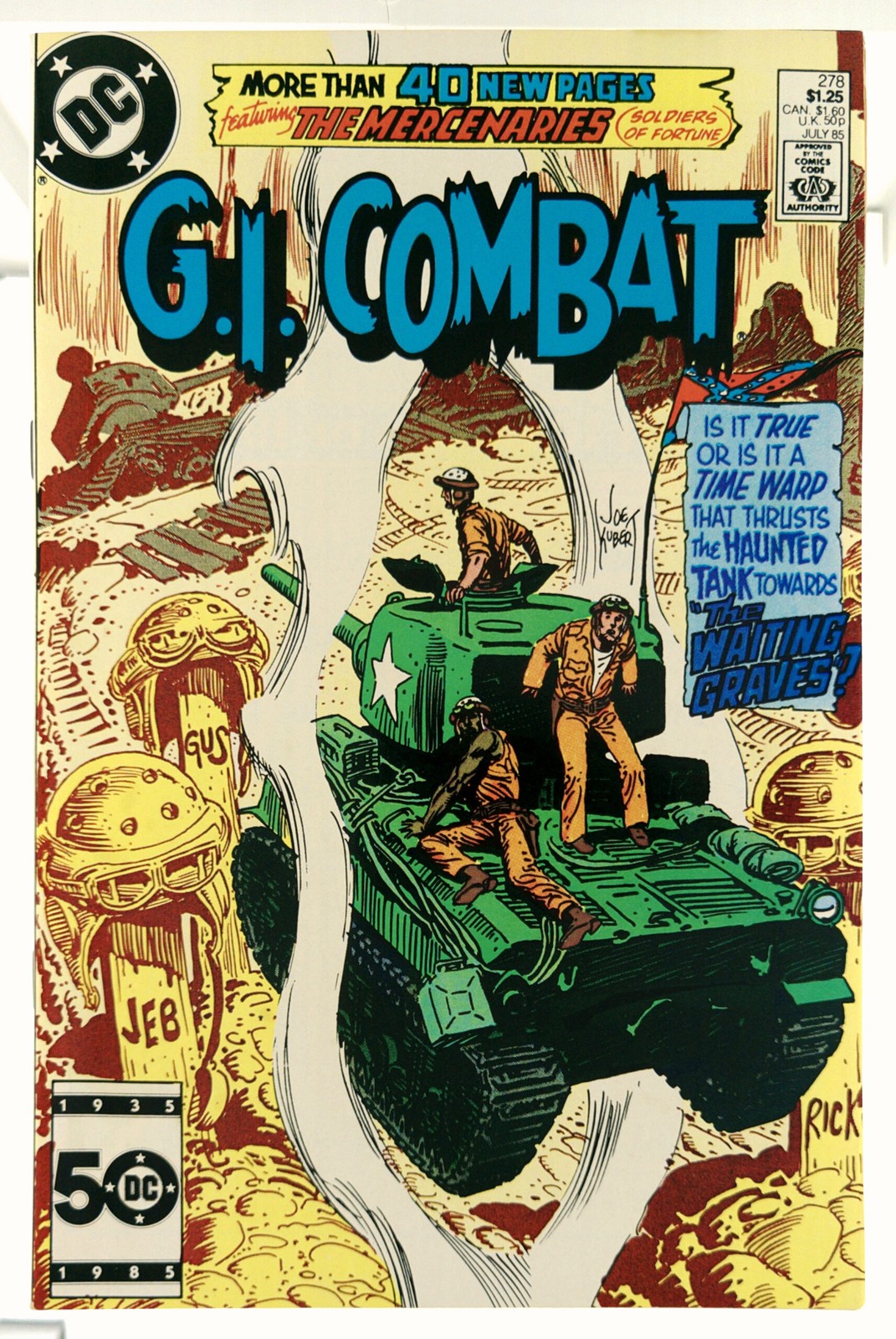 GI Combat #278 1985 DC Comics VF Comic Book Direct