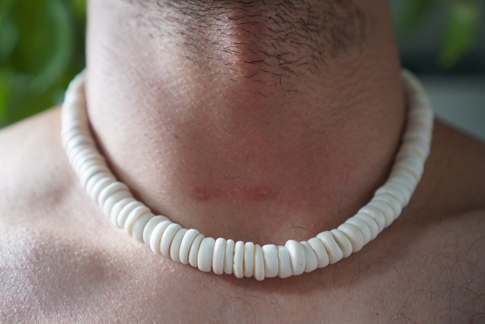 Vintage 70's Hawaiian Puka Shell Necklace 18