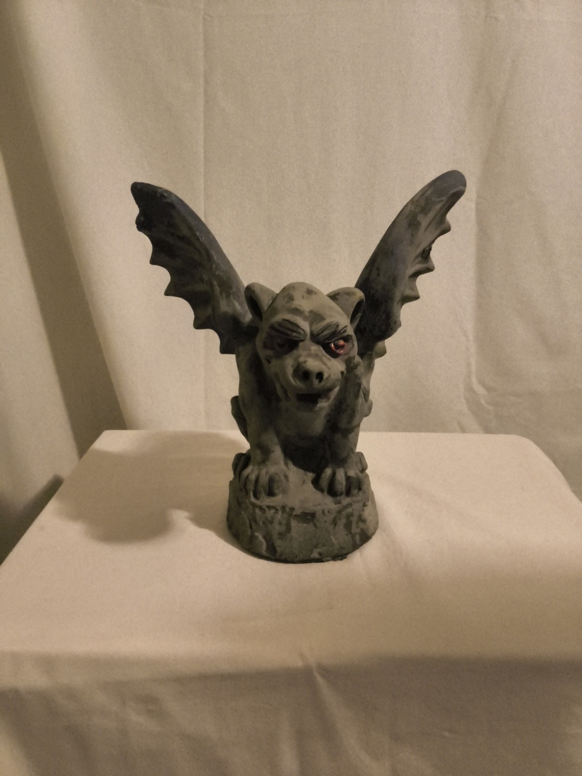 Vintage Stone Cement Gargoyle With Wings Mold #4005. Italy Churches Guardian. 