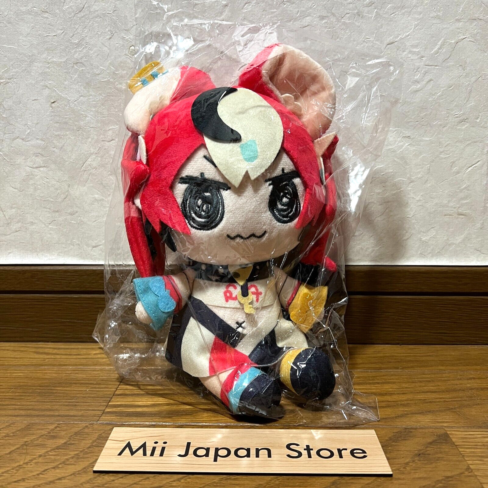 Hololive English Hakos Baelz Plush Doll Beeg Smol Official Shop 25cm Vtuber NEW