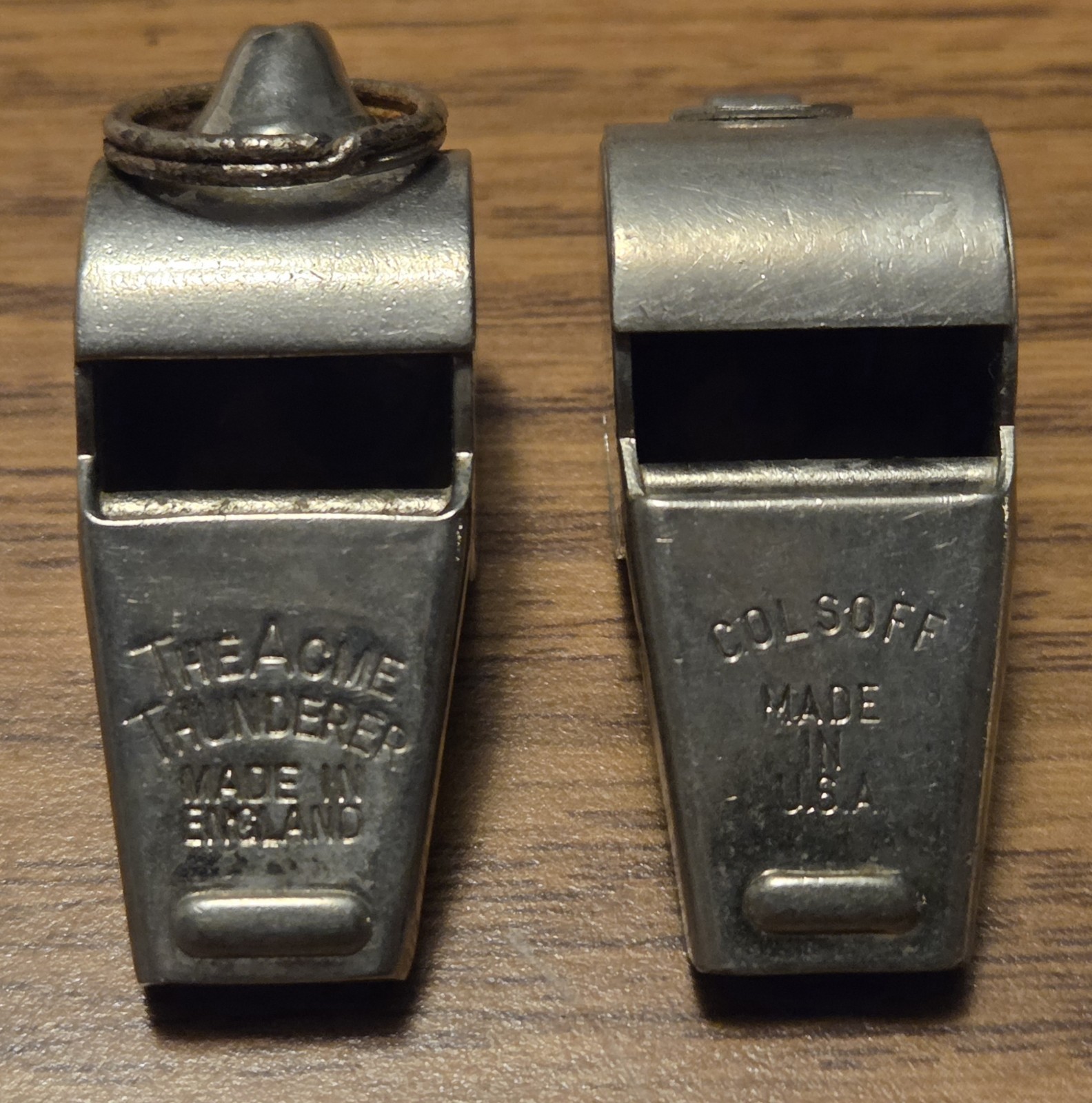 Vintage The Acme Thunderer Made in England Also Colsoff Col. Ohio USA Whistles ￼