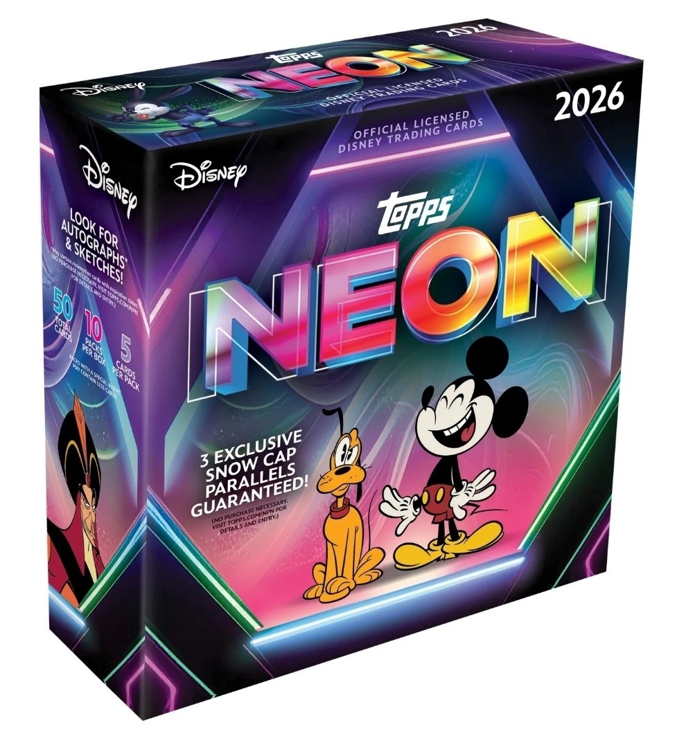 2026 Topps Disney Neon Mega Box - FACTORY SEALED 