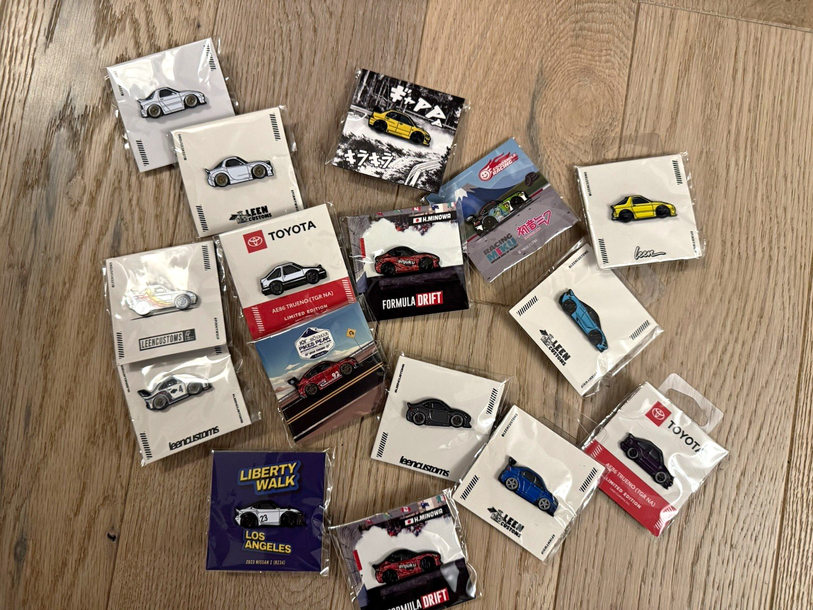 Leen Customs misc pins all brand new 