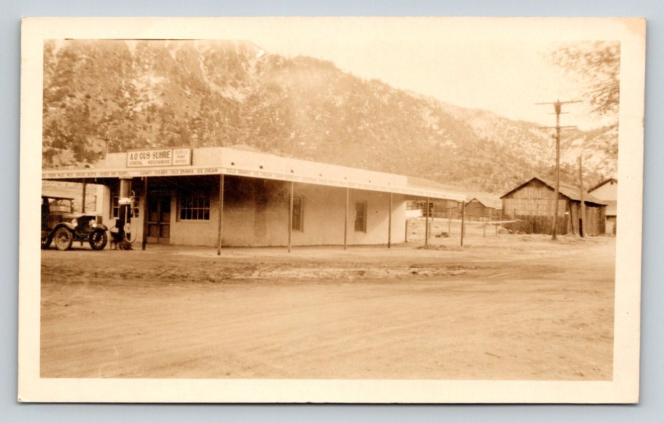 RPPC  Isabella  Colorado   Post Office   A O  Gus Suhre General Merch Postcard
