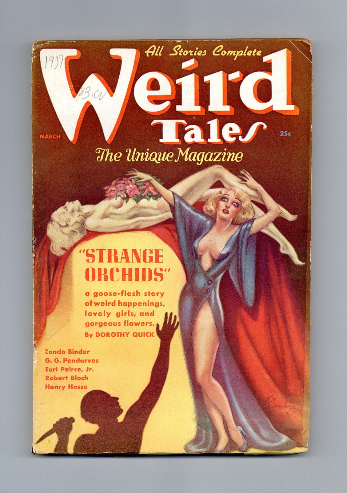 Weird Tales Pulp 1st Series Mar 1937 Vol. 29 #3 FN- 5.5