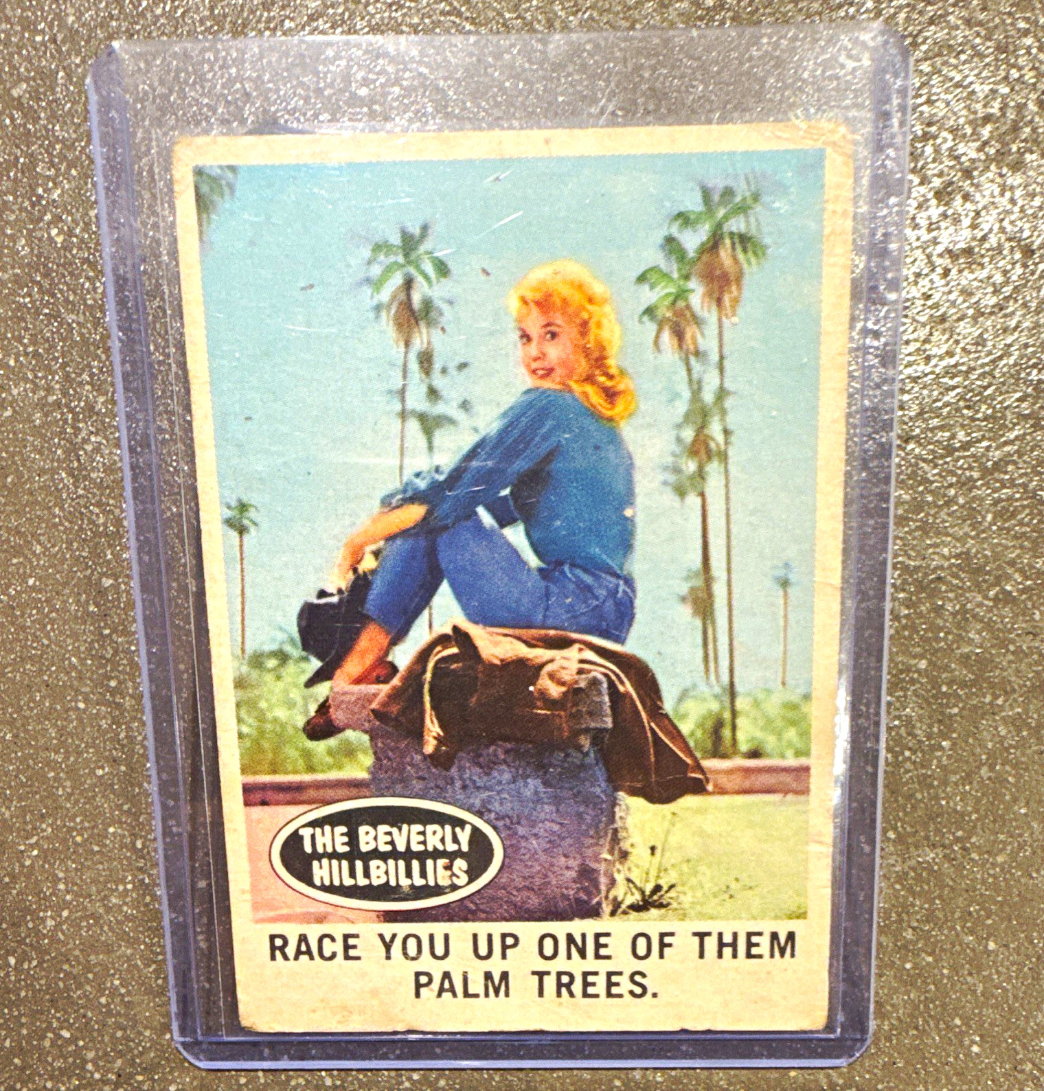 1963 Topps Beverly Hillbillies Hillbilly Gags #48 Palm Trees Jethro Elly May