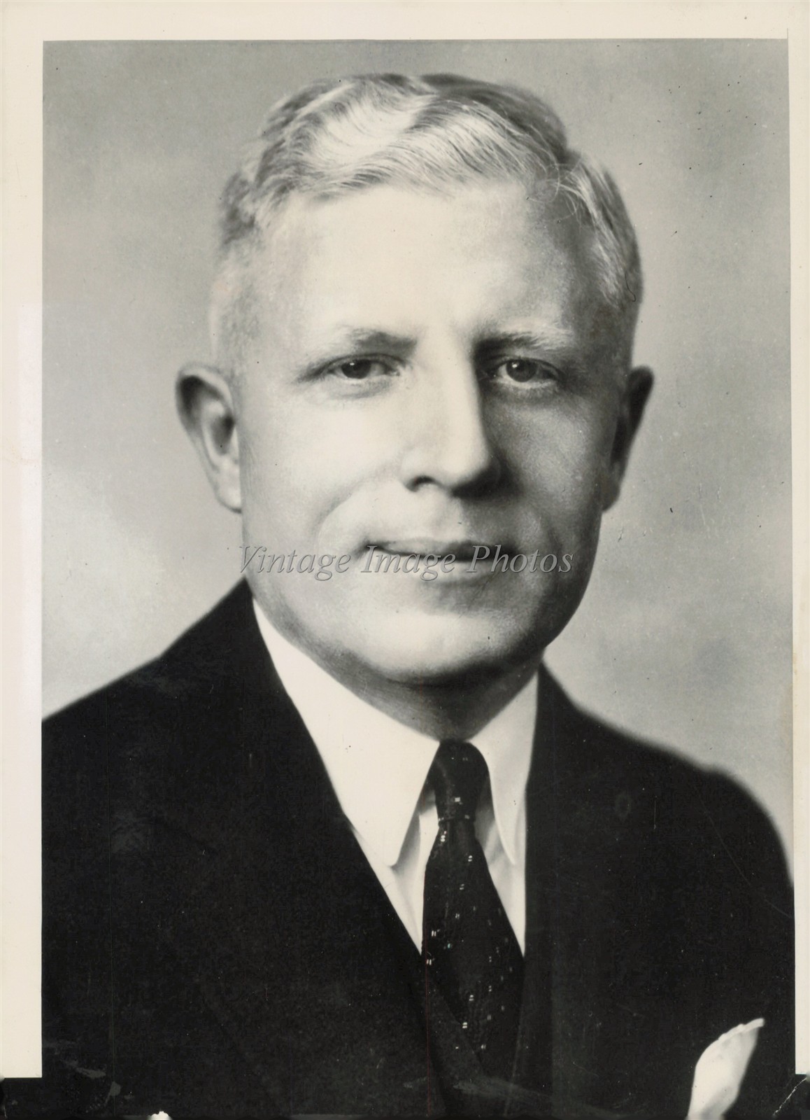 1937 John Holmes Chicago Swift Company President Portrait Photo 5X7