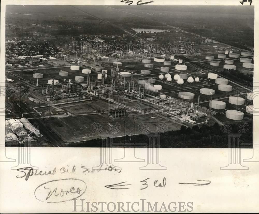 1961 Press Photo Aerial view of Shell Chemical Company in Norco, Louisiana