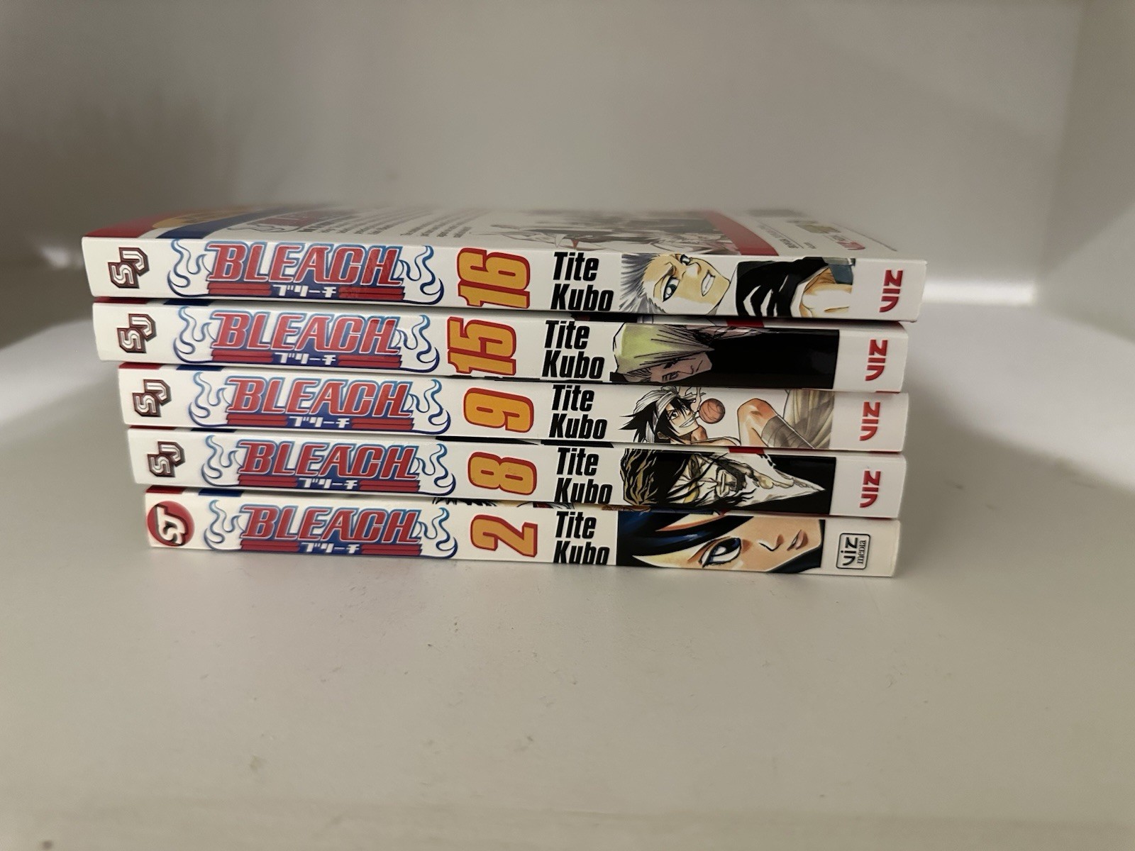 Bleach Manga Lot Vol 2 8 9 15 16 English Paperback by Tite Kubo VIZ