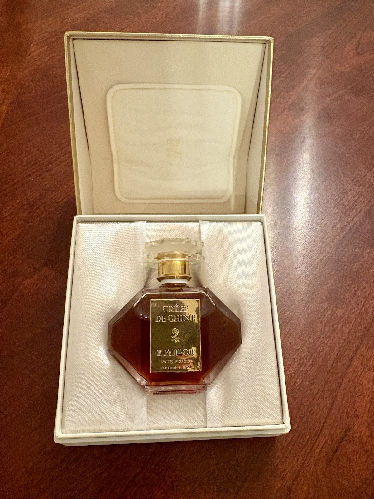Vintage F. Milot Crepe de Chine 1 oz Perfume Splash - NIB- Absolutely Stunning