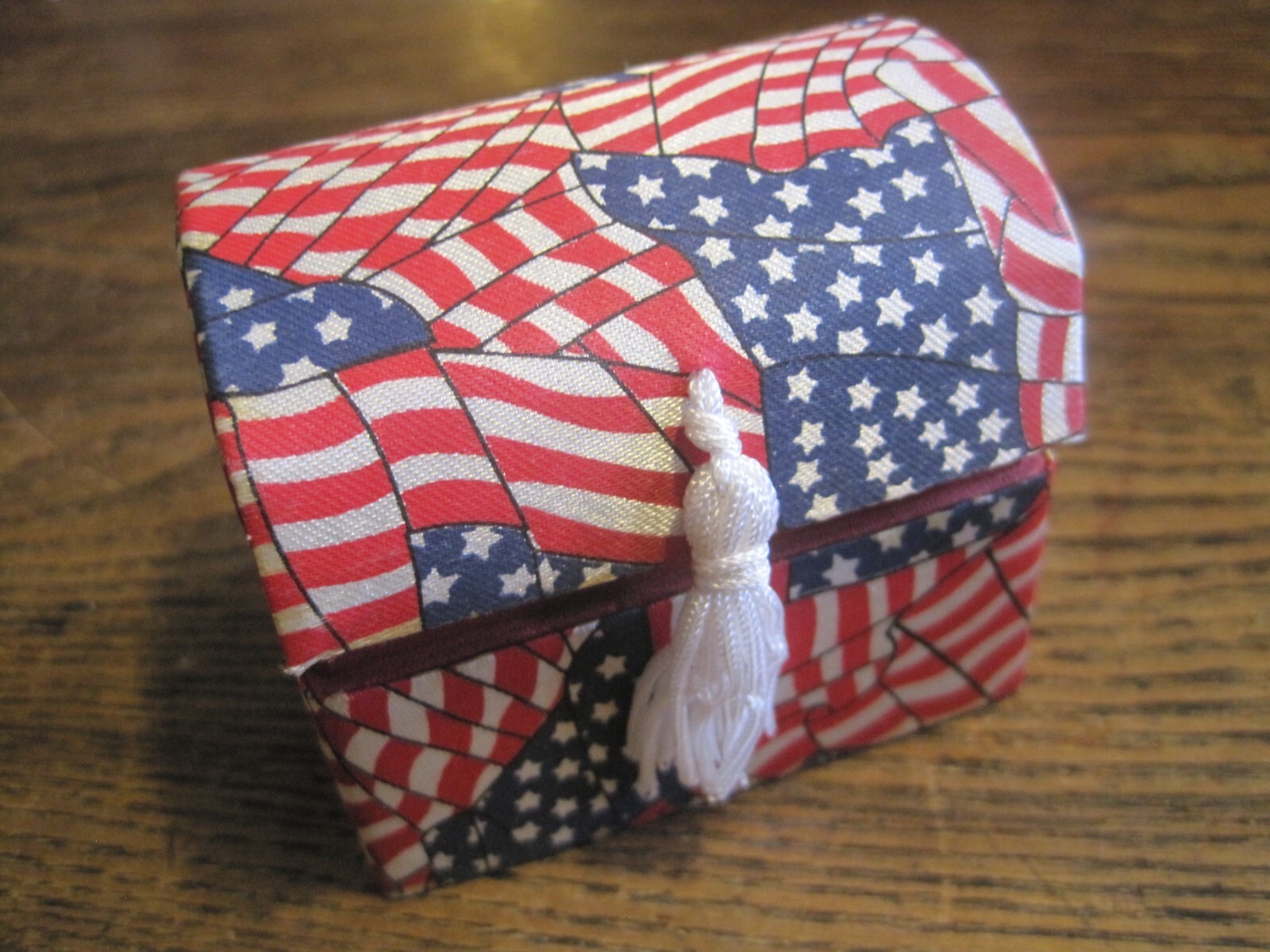Patriotic Treasure Chest By LaVie includes Guardian Angel with patriotic message