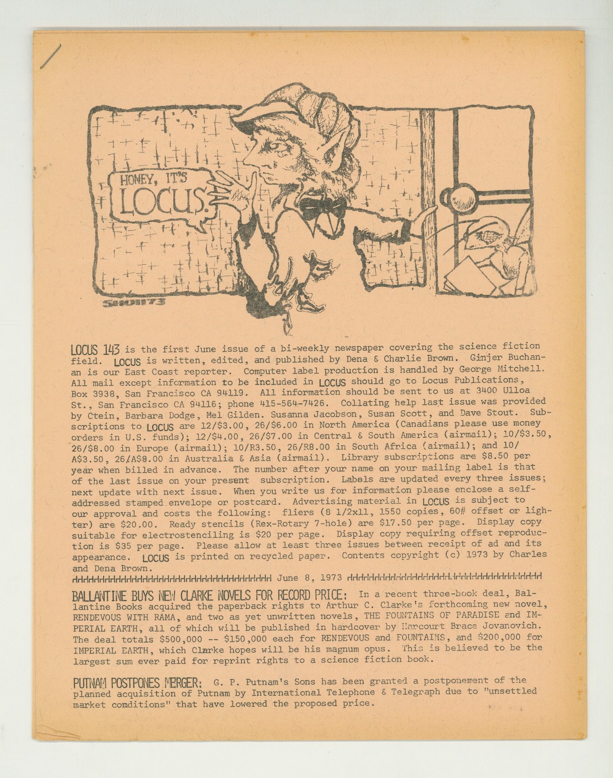 Locus #143 VG 4.0 1973 Low Grade