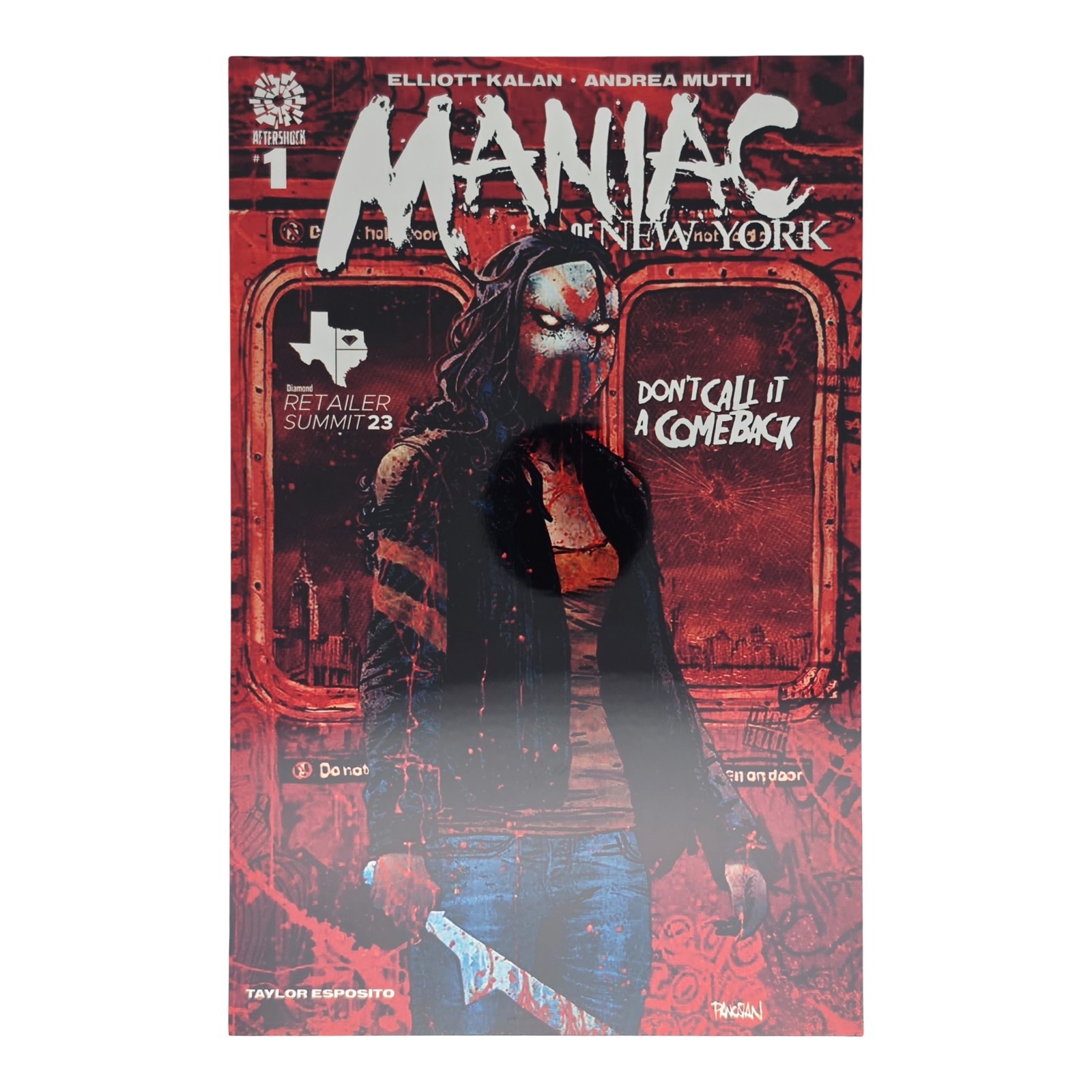Maniac Of New York #1 Diamond Retailer Summit Exclusive Metal Cover Aftershock