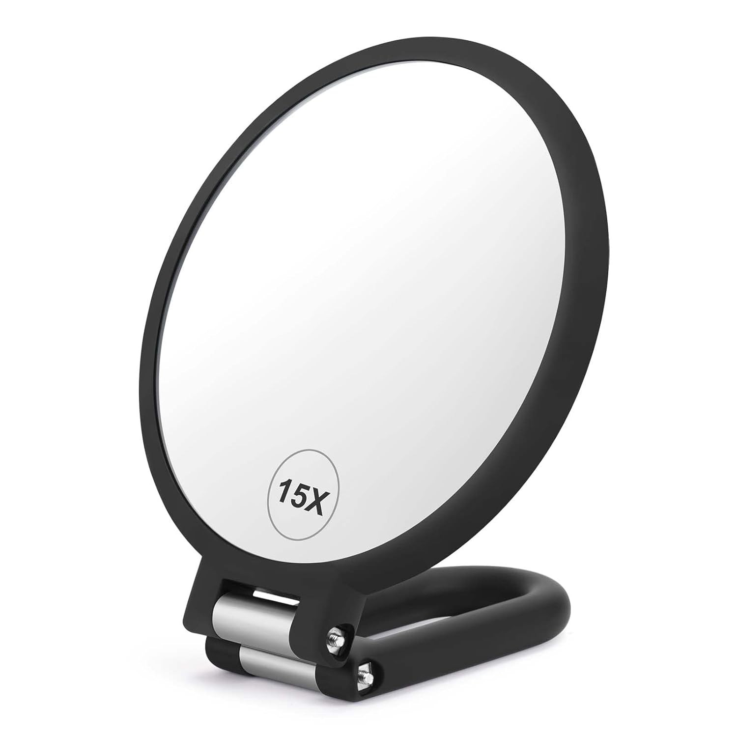 Magnifying Handheld Mirror Double Sided, 1X 15X Magnification Hand Mirror,... 