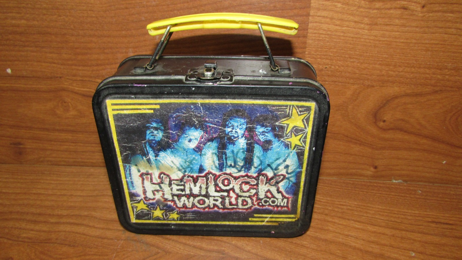 VIntage Hemlock Heavy Metal band Metal Mini Lunchbox Hamlock World.com VIntage Hemlock Heavy Metal band Metal Mini Lunchbox Hamlock World.com