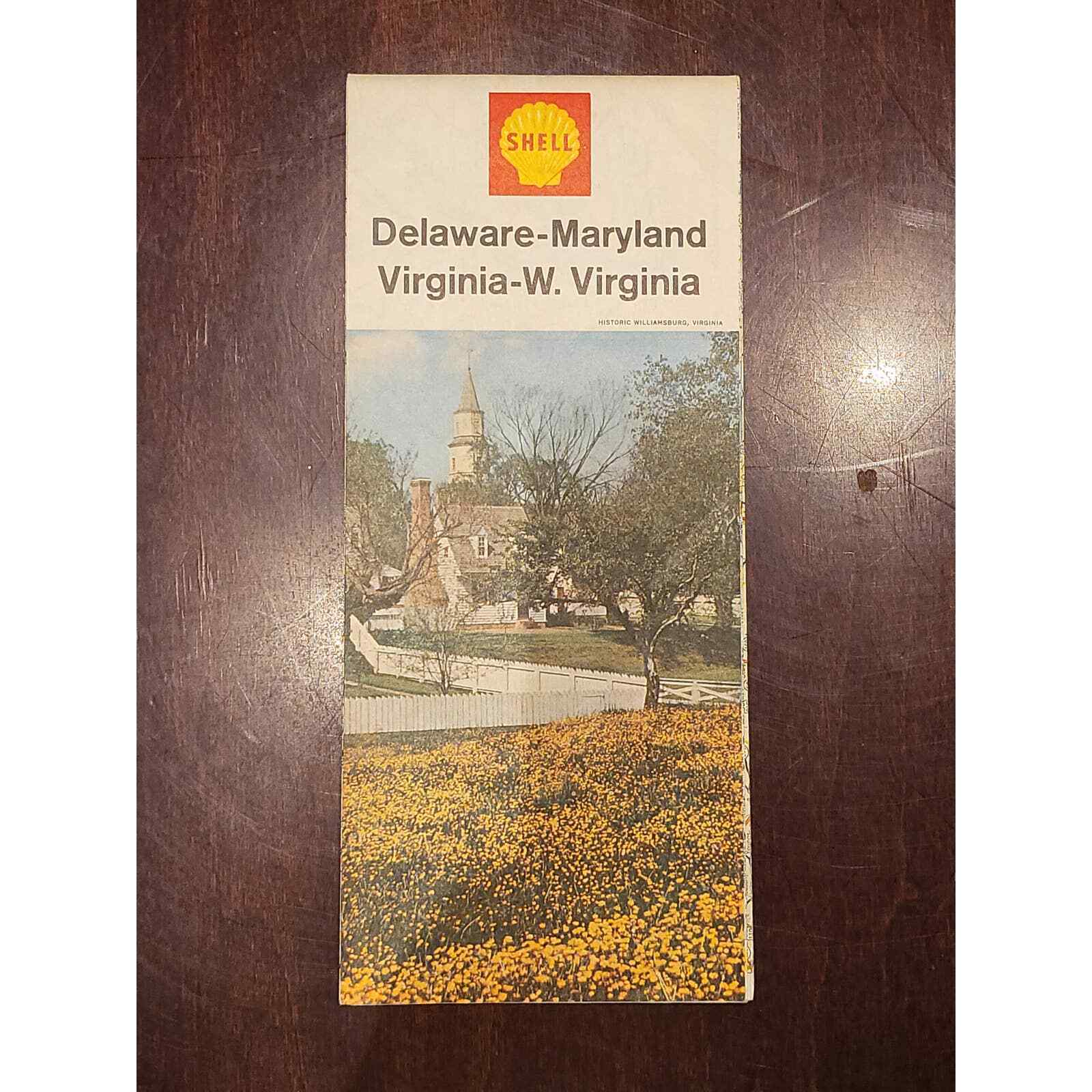 Shell Delaware-Maryland Virginia-W. Virginia Highway Map 1965 Edition (M9) (PS)