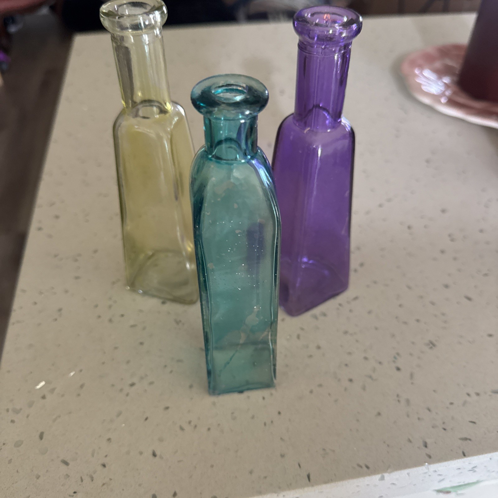 3 Vintage 8 Inch Wheaton NJ Bottles