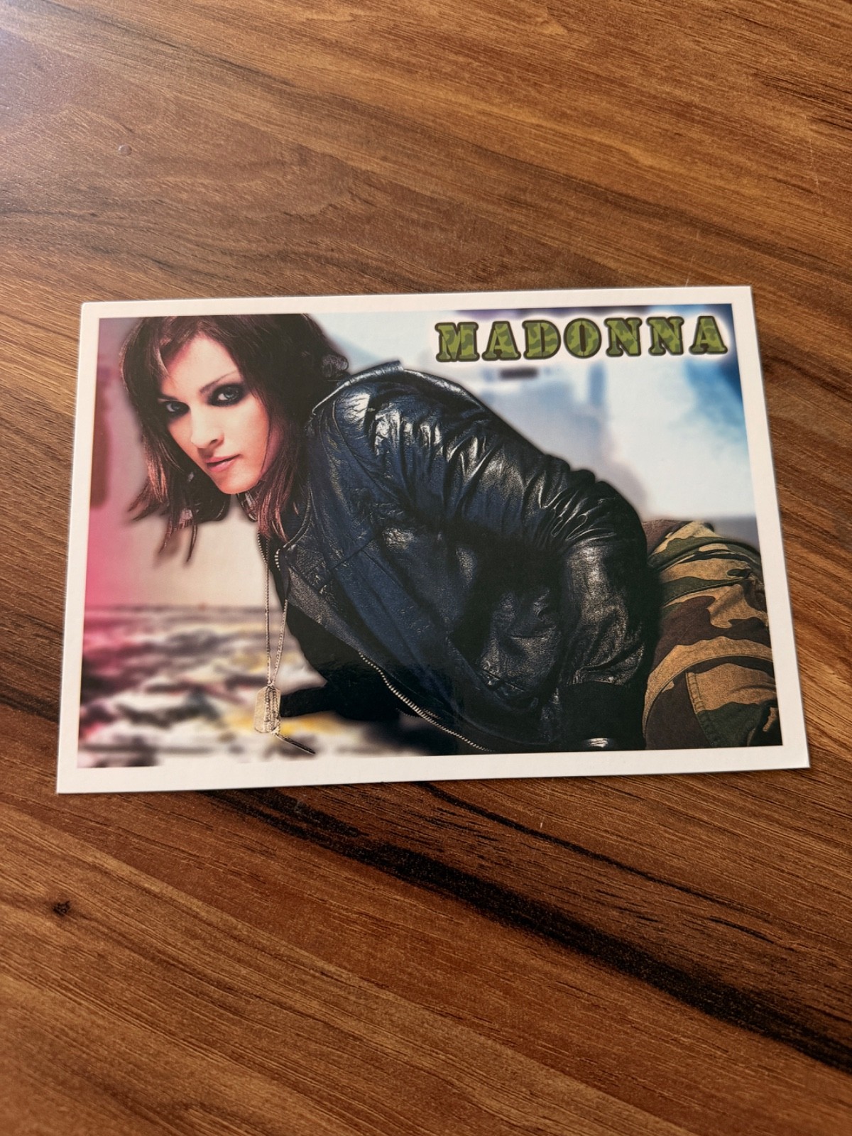 Vintage Turkish Madonna Portrait Postcard Pop Music Memorabilia Rare Card