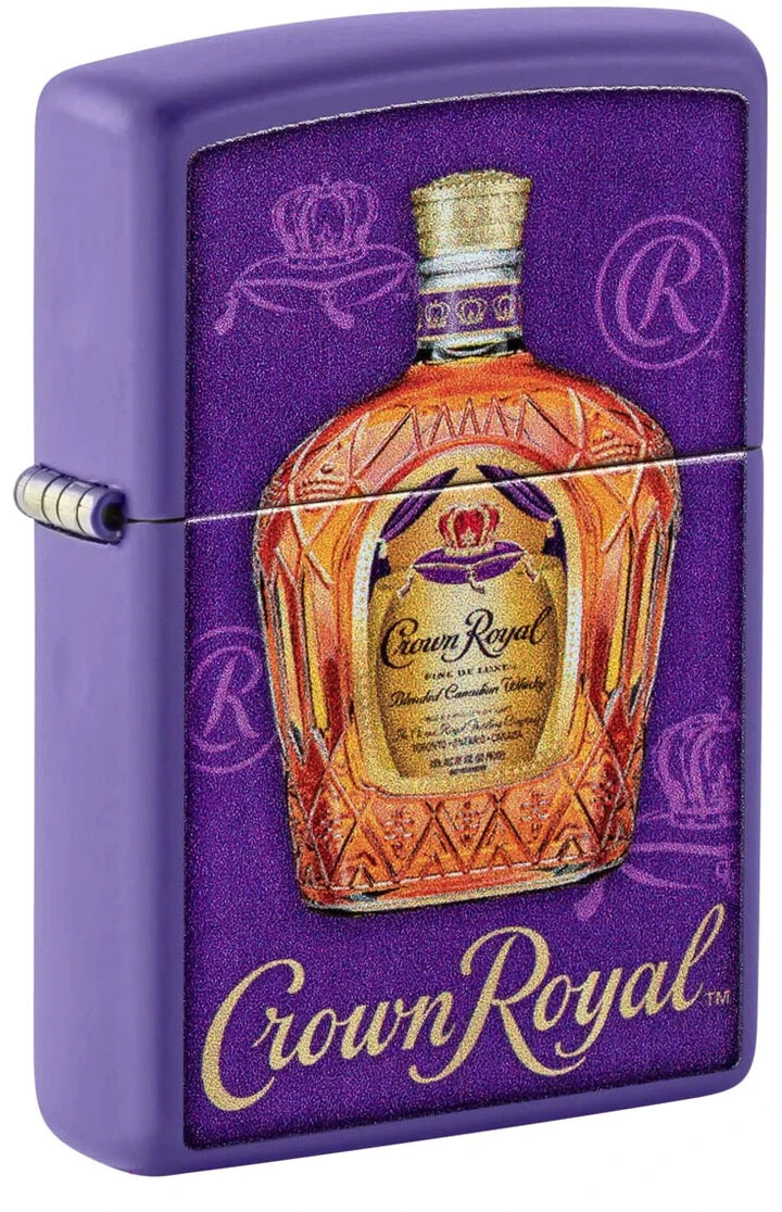 Zippo Crown Royal Design Purple Matte 48749 Zippo Crown Royal Design Purple Matte 48749