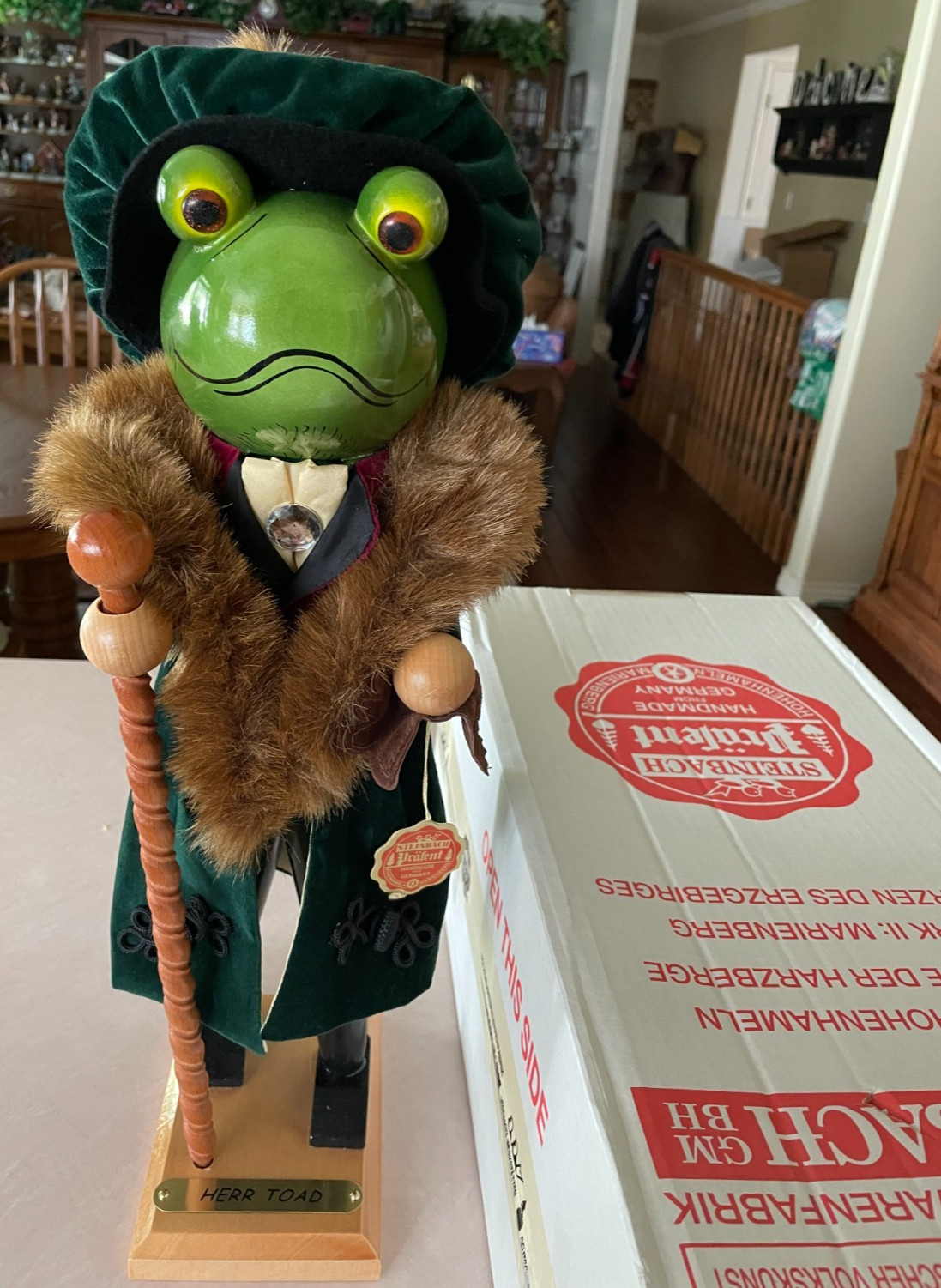 Steinbach Nutcracker HERR TOAD #S1848 RARE Limited Edition & Signed