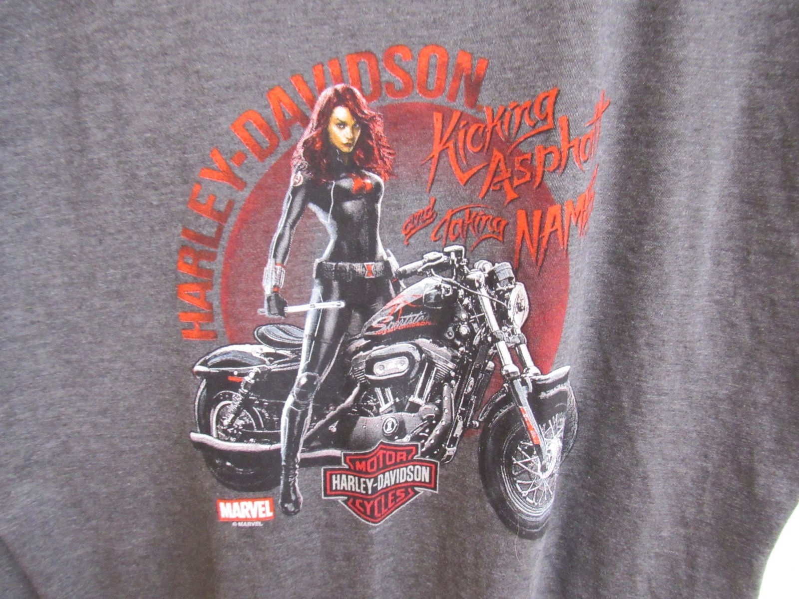 Harley-Davidson Marvel Black Widow Women\'s T-Shirt Fargo \