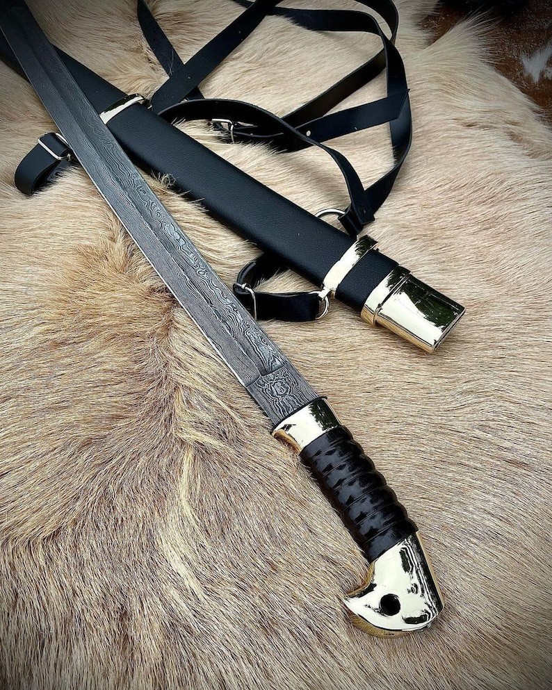 Cossack Shashka Officer Sword Handmade Full Tang Russian Saber | Military Sword