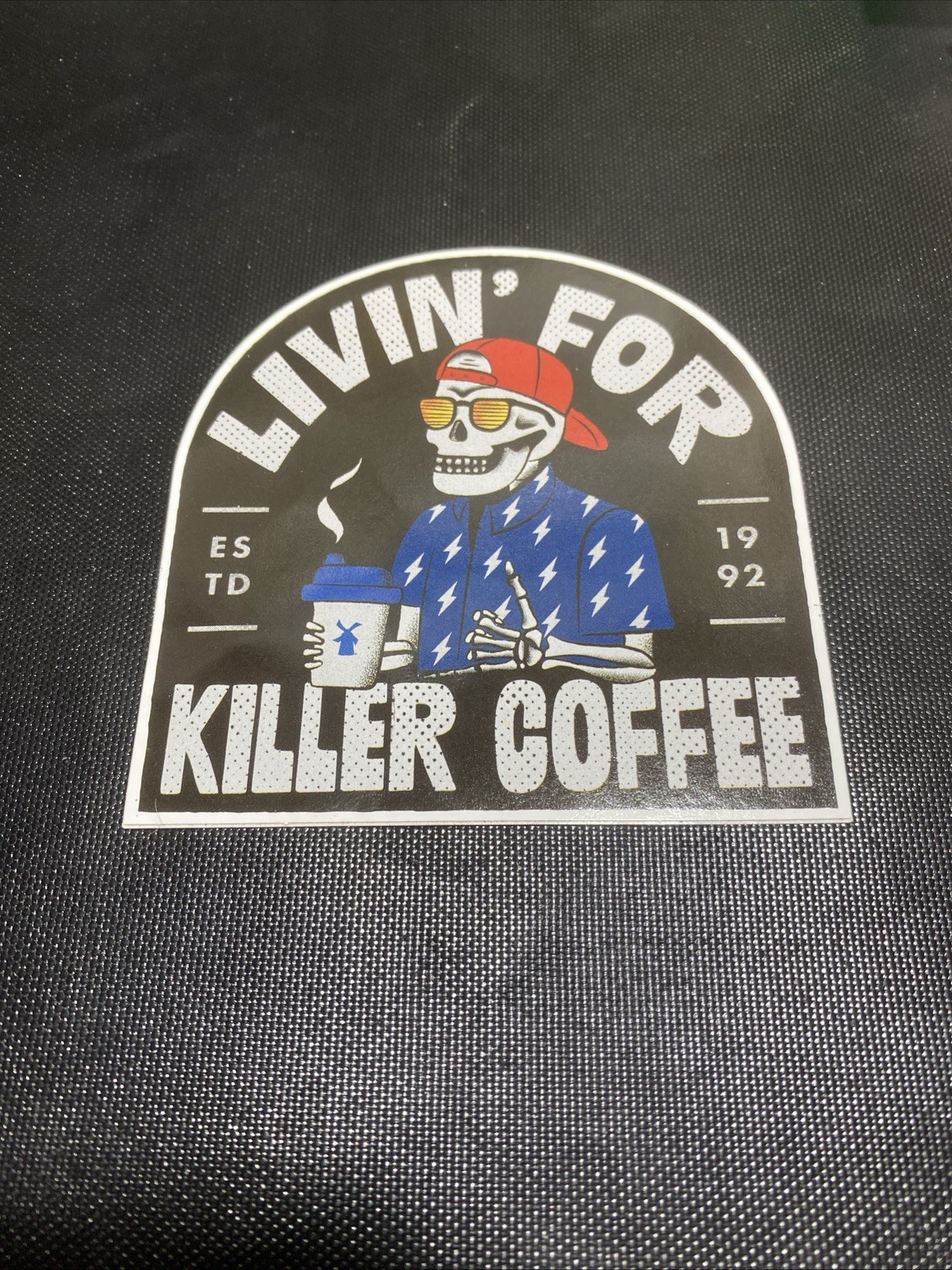 Dutch Bros Sticker 8/20/25  LIVIN FOR KILLER COFFEE STICKER