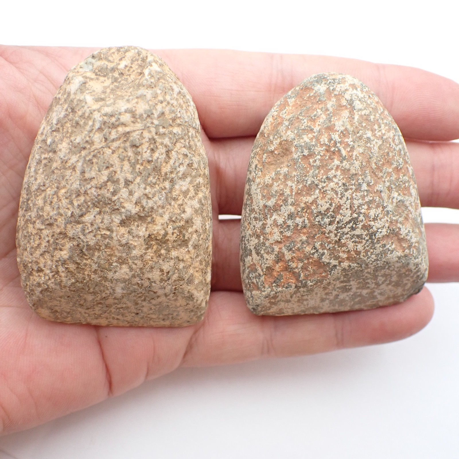 Pair Lovely Ancient Sahara Neolithic Stone Celt African Trade Tribal Early Man