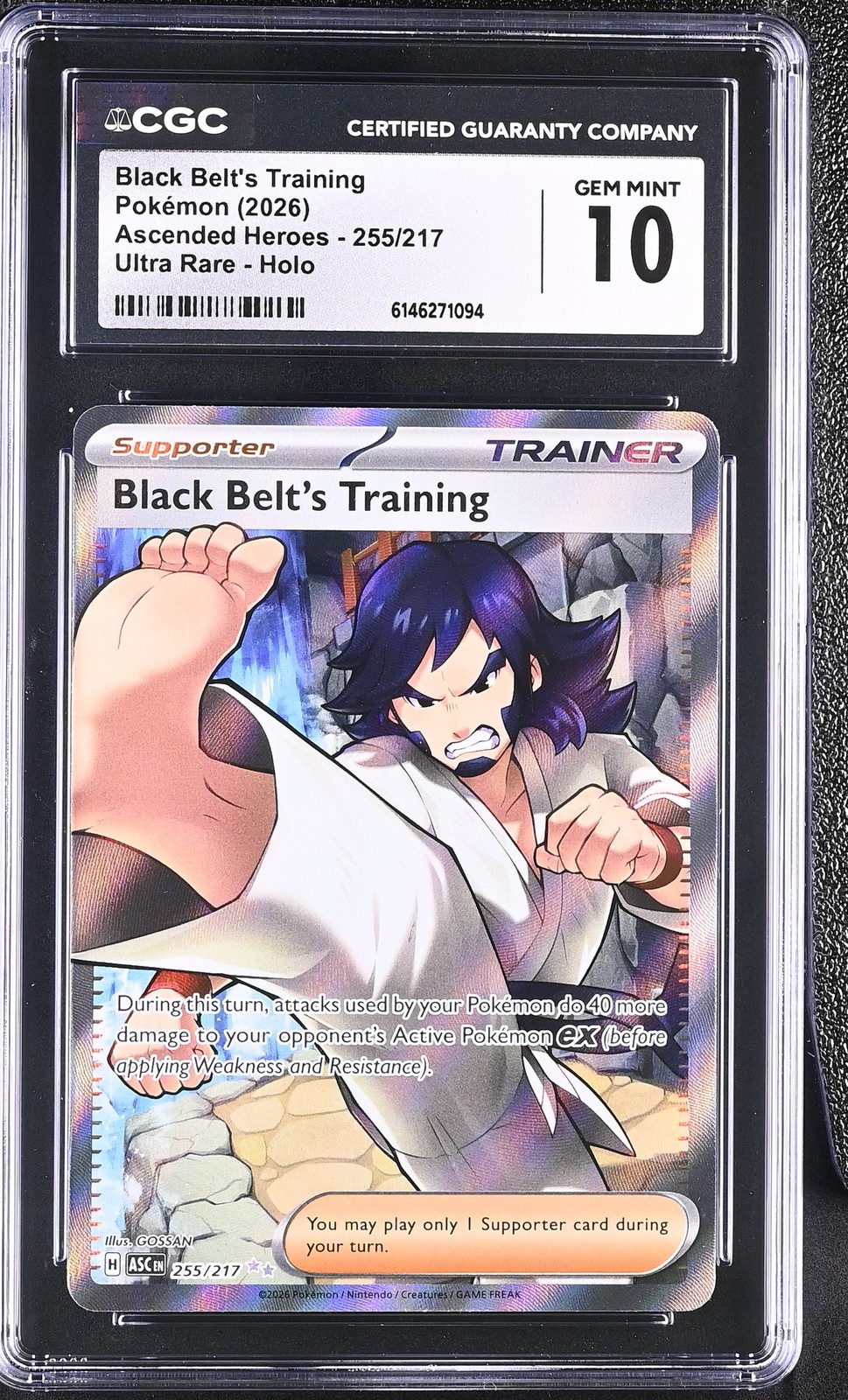 2026 Ascended Heroes #255/217 Black Belt's Training CGC 10 2026 Ascended Heroes #255/217 Black Belt's Training CGC 10