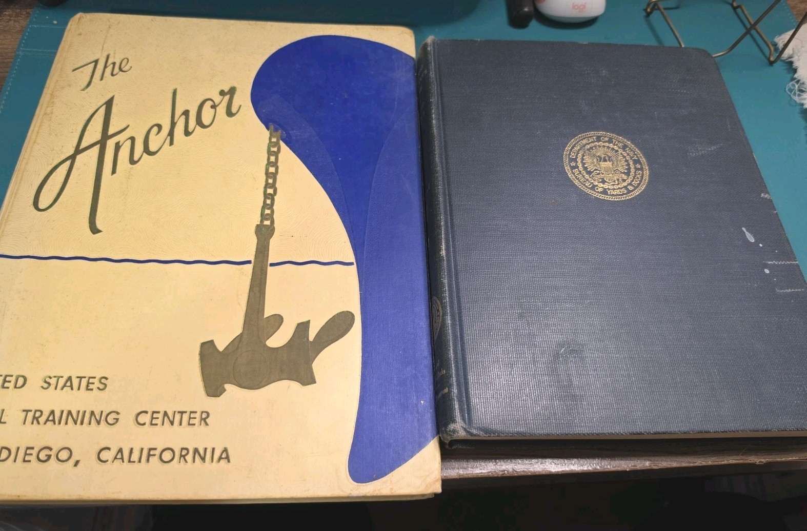 1947 WWII Navy Bases Vol 1 Bureau of Yards & Docks Seabees  The ANCHOR San Diego