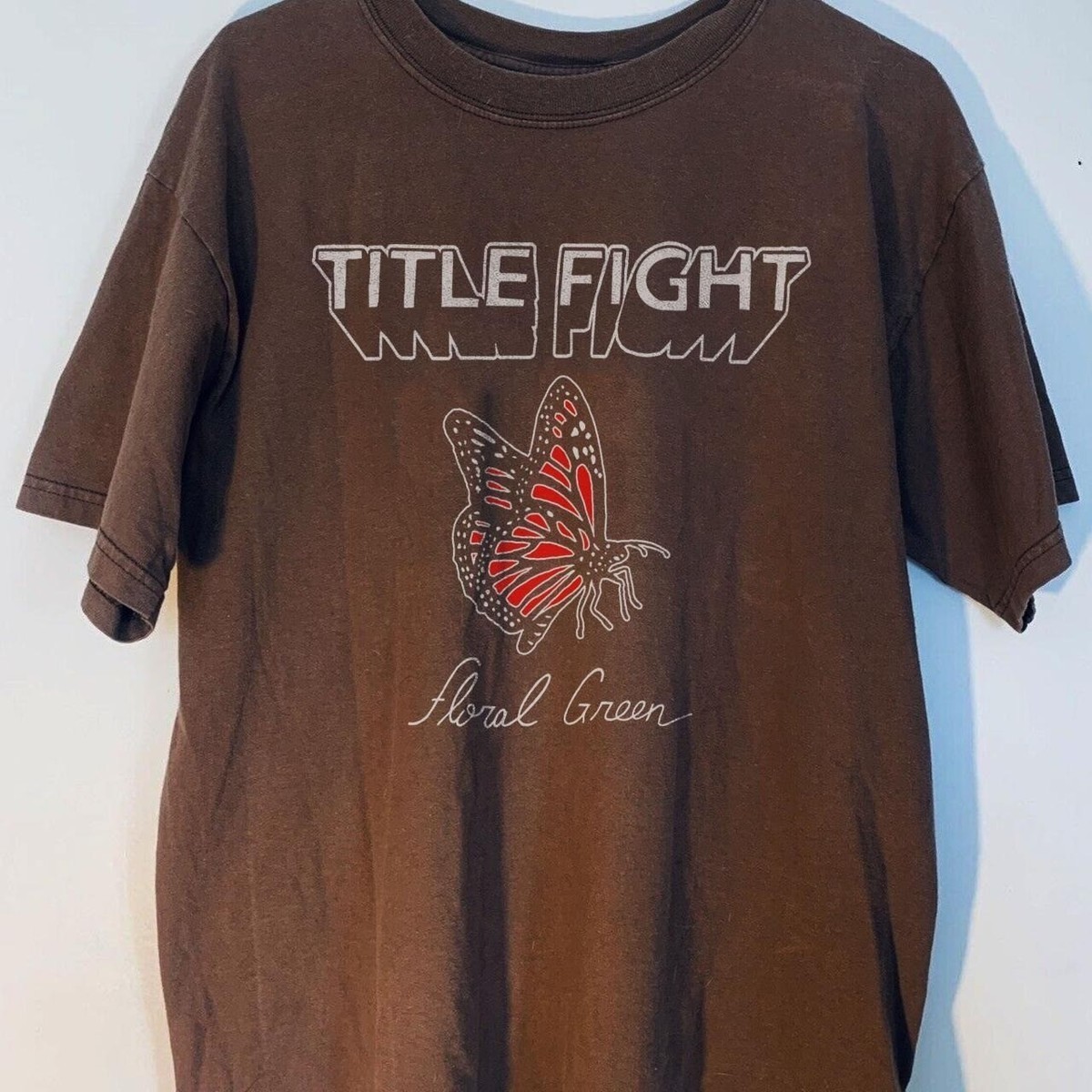 Retro Title Fight - Floral Green Unisex T-Shirt S-5XL