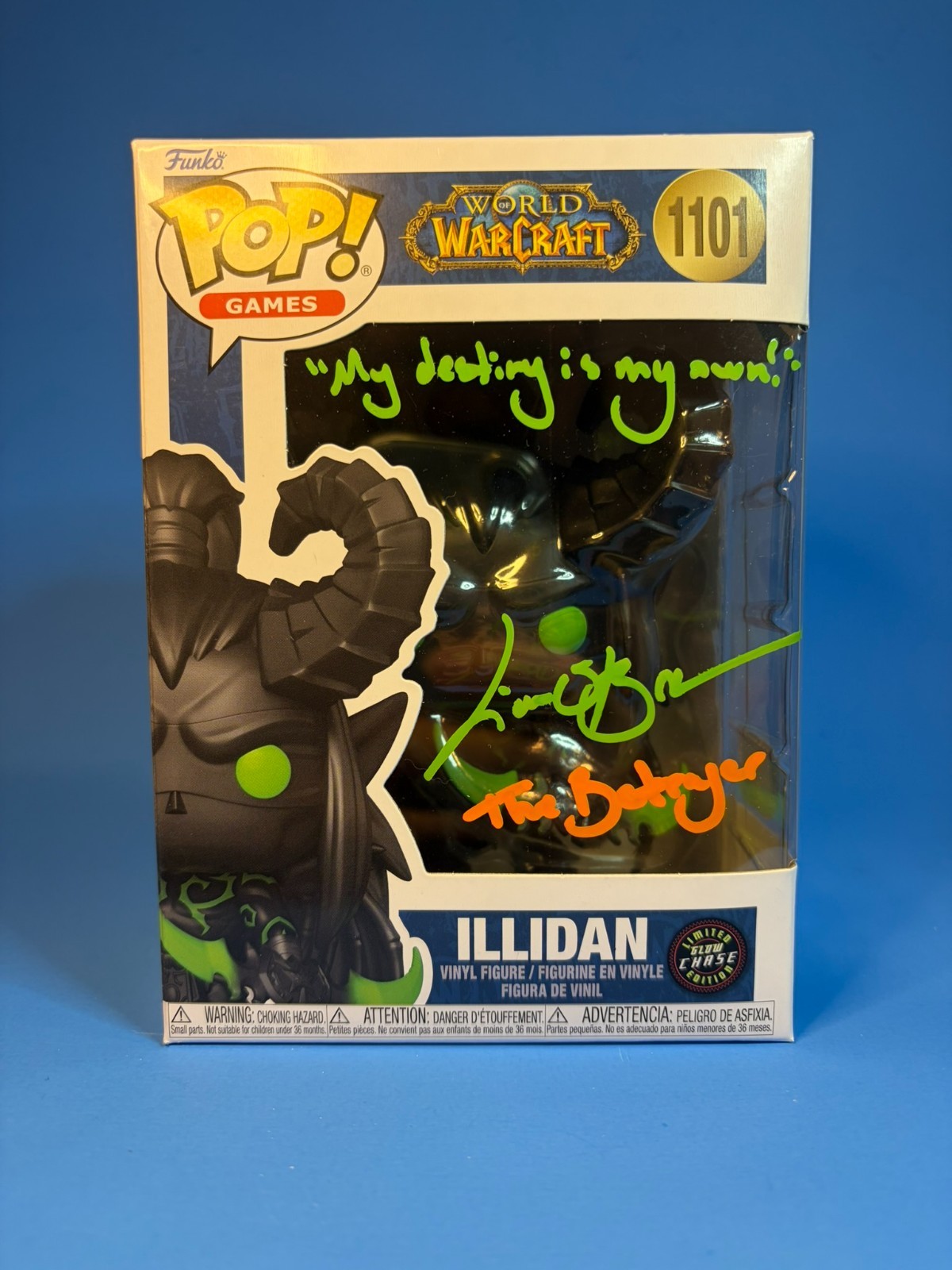 Funko Pop Illidan 1101 CHASE World of Warcraft WoW Signed Auto Autograph Rare
