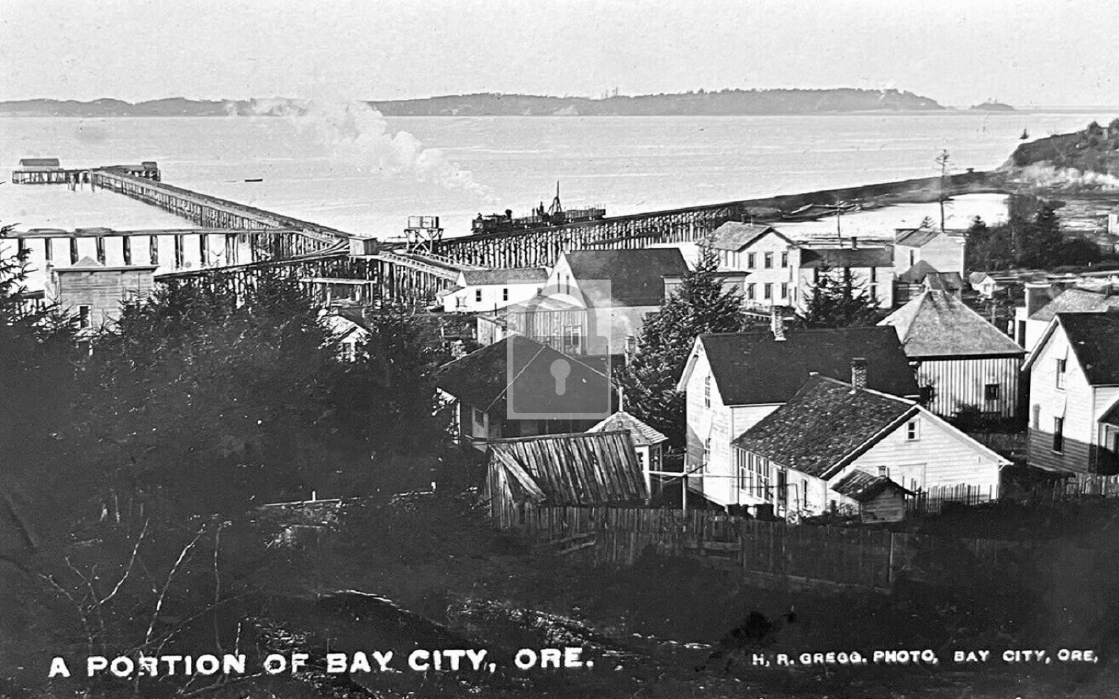 Aerial View Bay City Oregon OR - 11x17 Reprint
