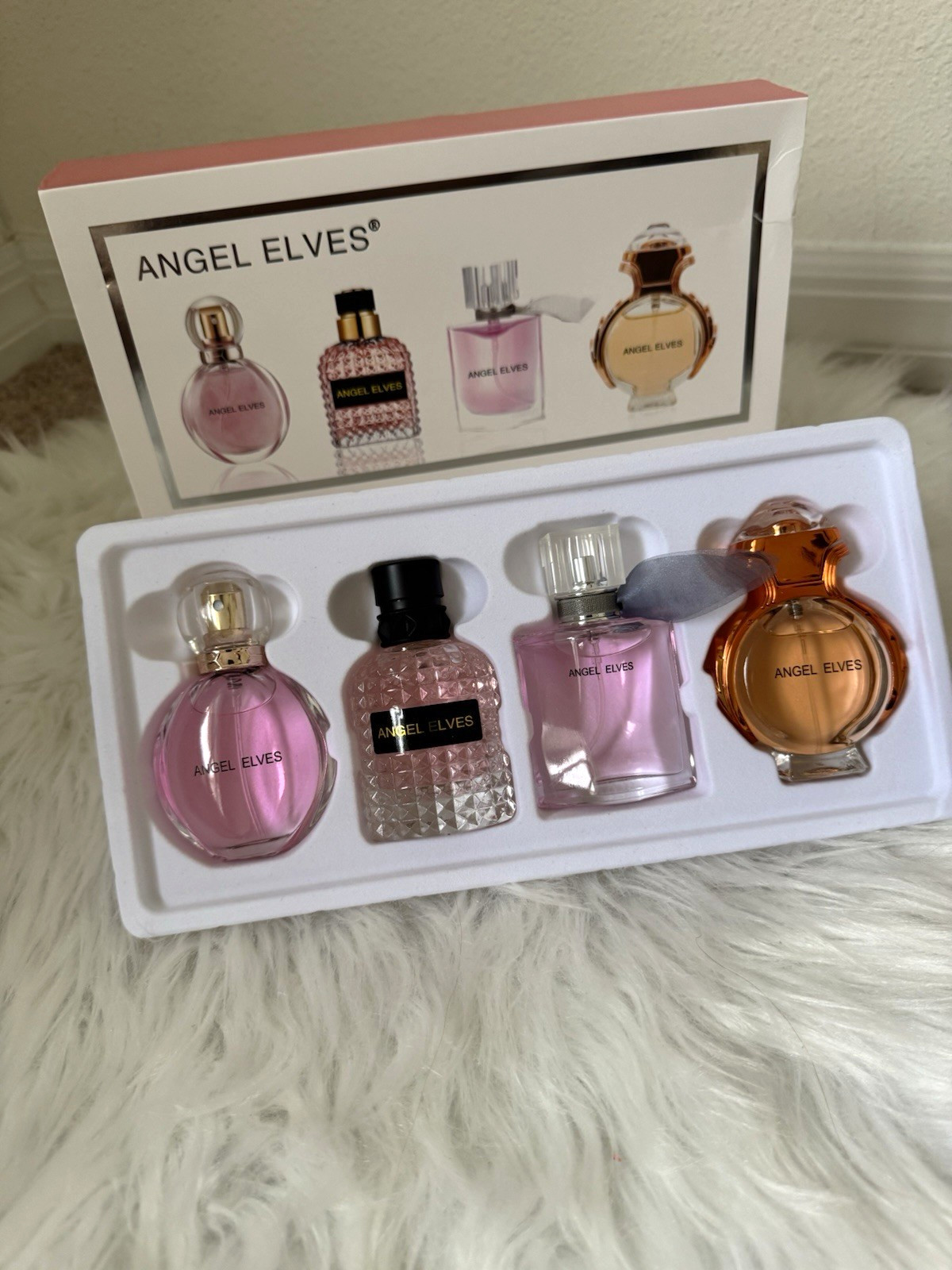 Angel Elves Perfume Miniatures Gift Set - 4pc Miniature Bottle Set