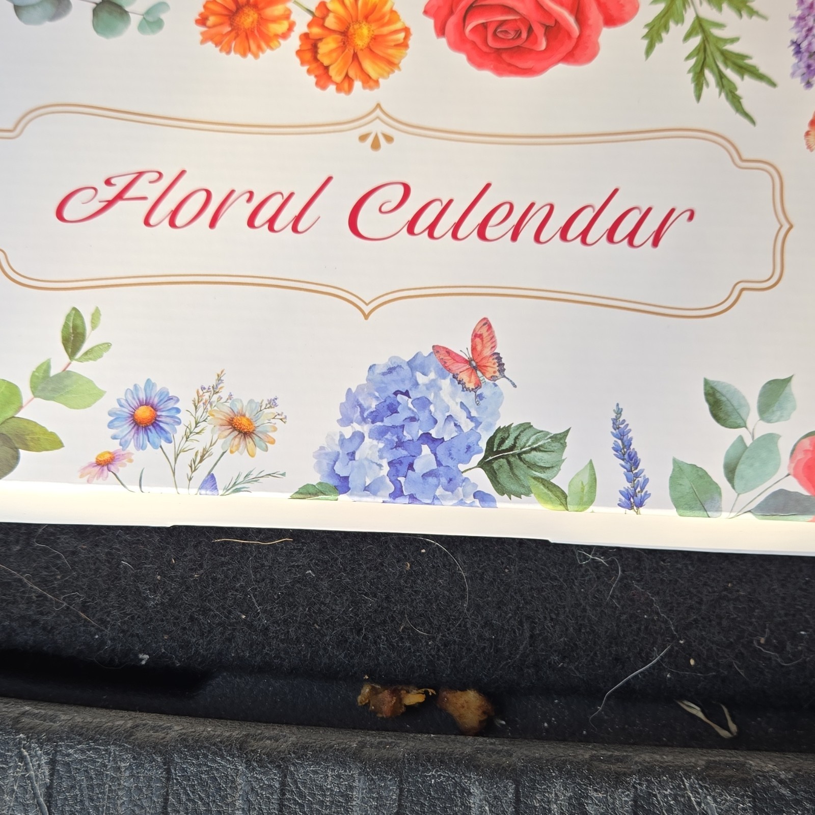 Ospelelf Floral Calendar 2024 Butterfly & Flower Design