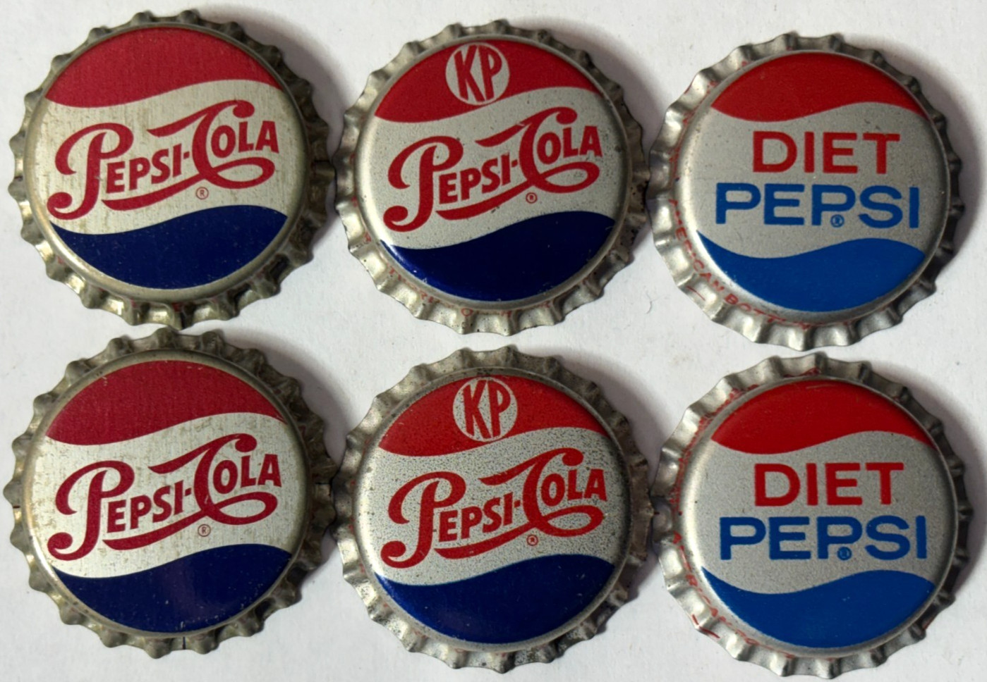 PEPSI-COLA MARION, IL; DIET PEPSI GRAND FORKS, ND; KP KOSHER SODA CAPS UN CORK