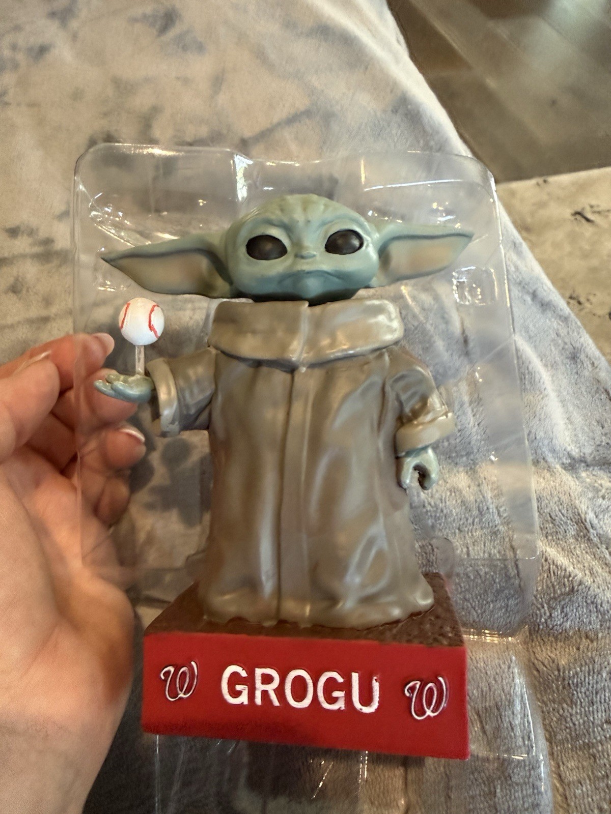 Washington National Star Wars Grogu Bobble Head New Inbox Mint Condition