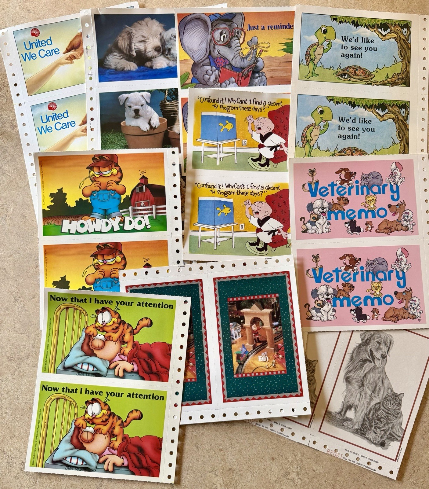 Vintage 70s/80s Reminder Postcards LotOf 25 GARFIELD HALLMARK DOCTOR VET DENTIST Vintage 70s/80s Reminder Postcards LotOf 25 GARFIELD HALLMARK DOCTOR VET DENTIST