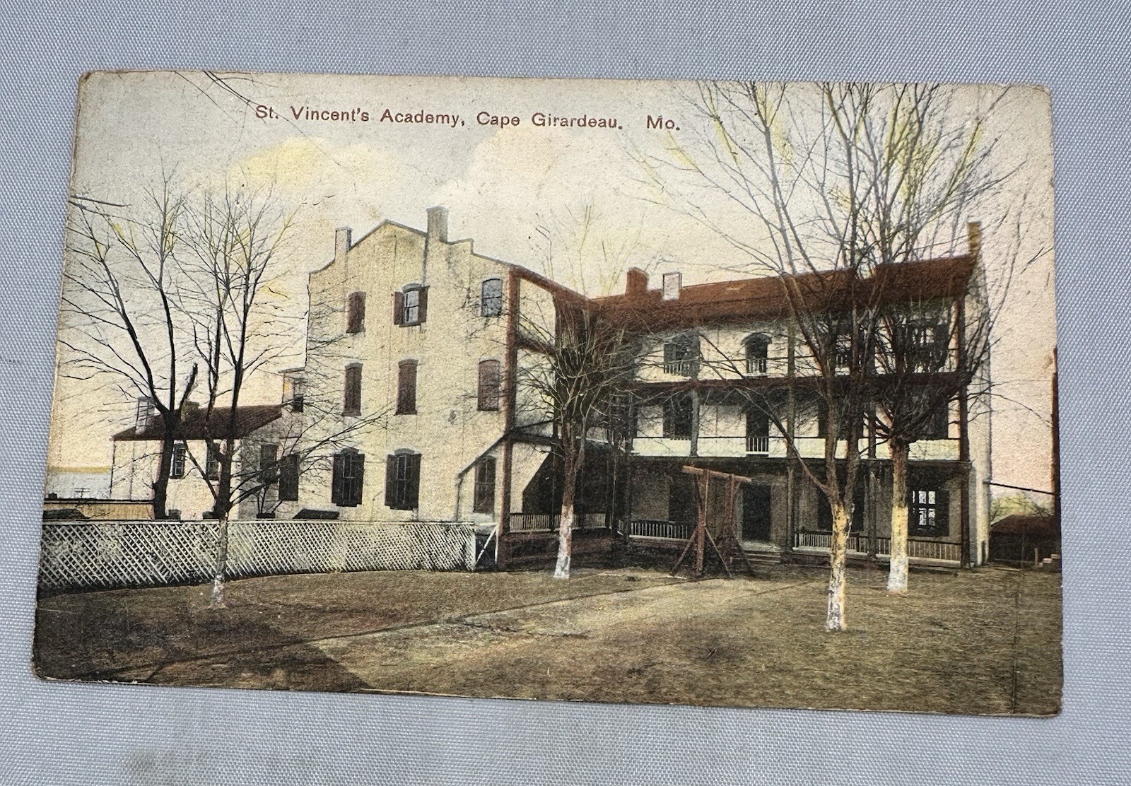 Cape Girardeau MO-Missouri, early St Vincent's Academy Postcard (1K)