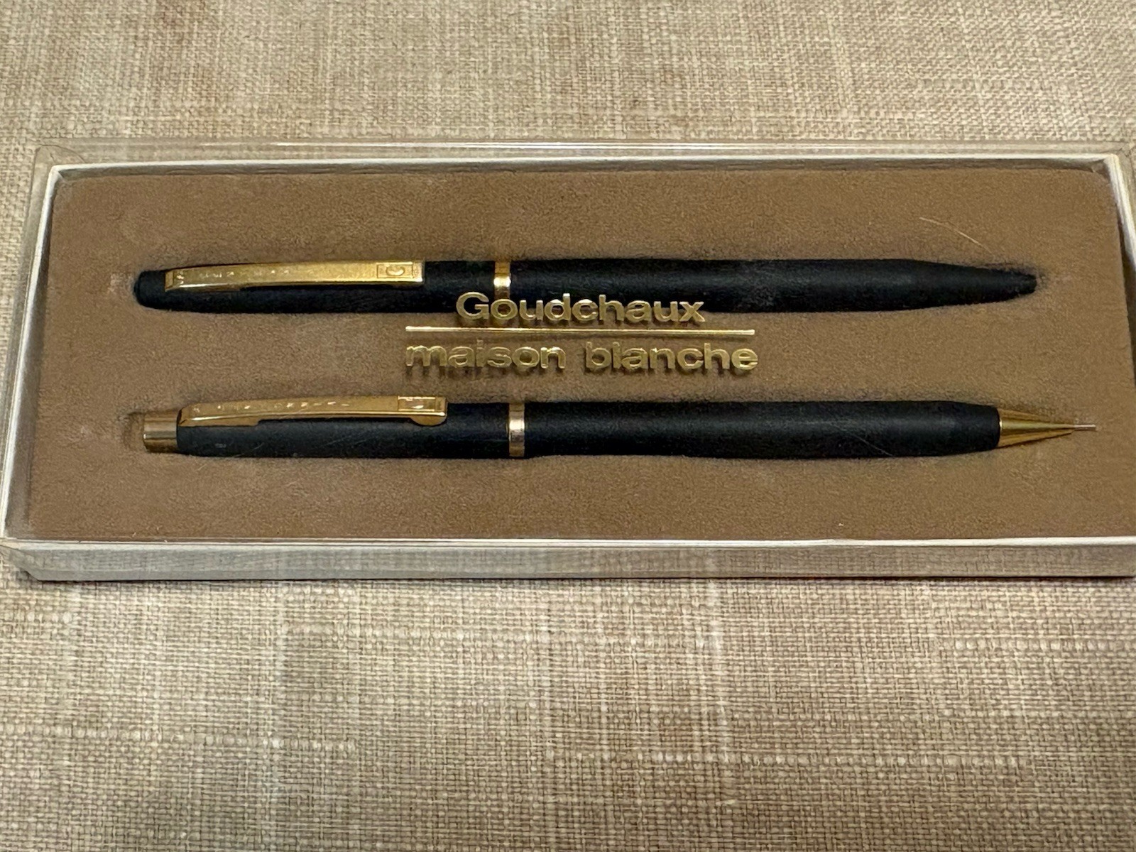 Vintage Maison Blanche Goudchaux Centennial Pen/Pencil Set Vintage Maison Blanche Goudchaux Centennial Pen/Pencil Set