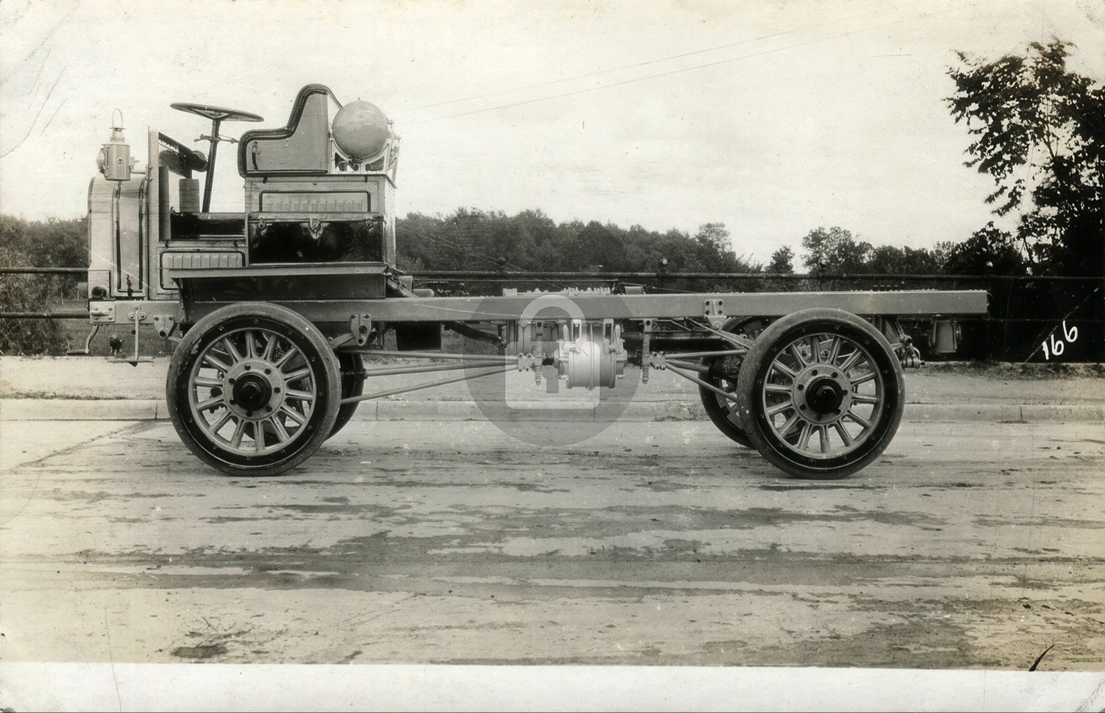 Automobile 4 Wheel Drive Truck c1918 Clintonville Wisconsin RPPC Postcard COPY