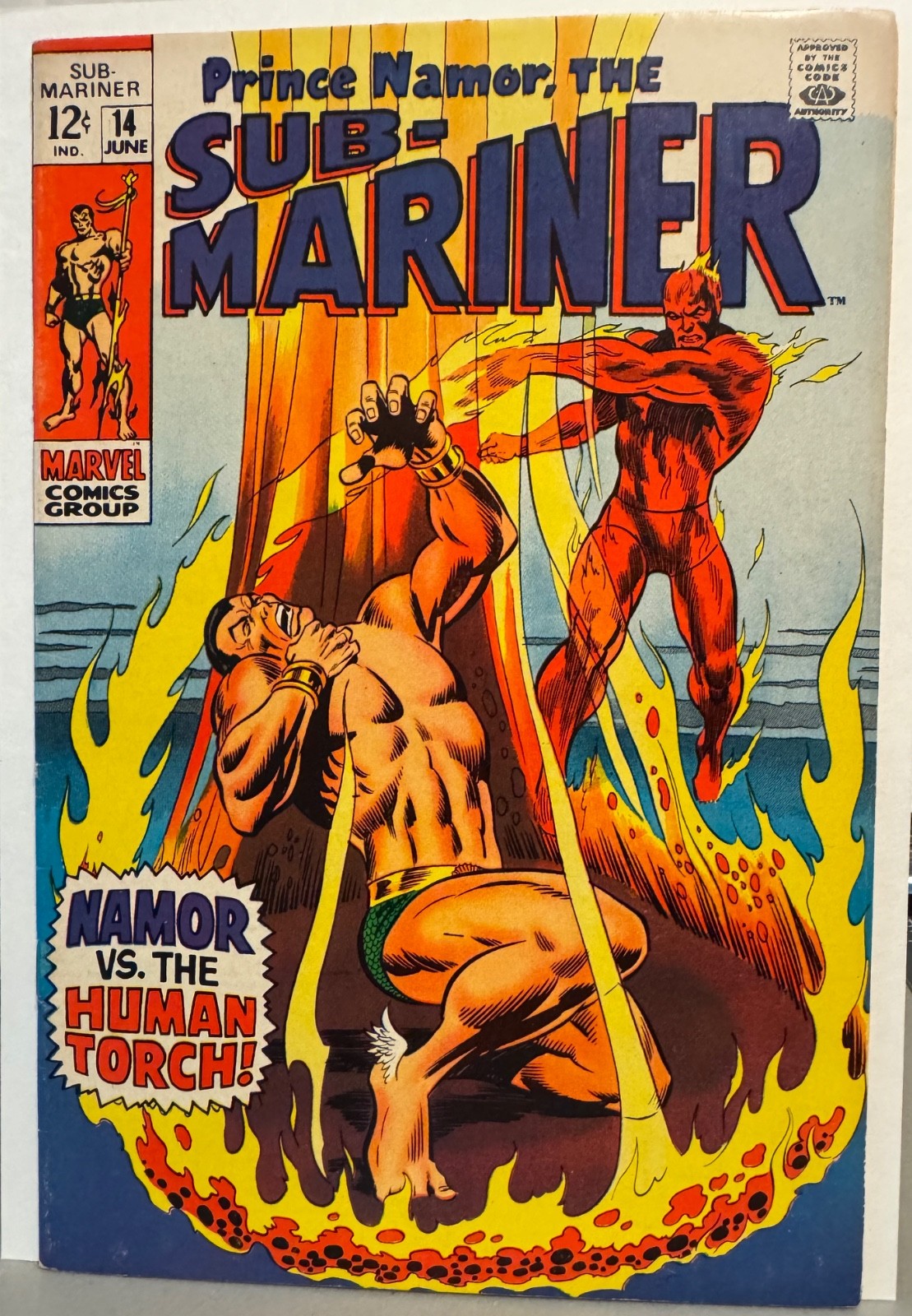 Sub-Mariner #14 (VG) KEY First S.A. Toro (Human Torch protege), Marvel 1969 Sub-Mariner #14 (VG) KEY First S.A. Toro (Human Torch protege), Marvel 1969