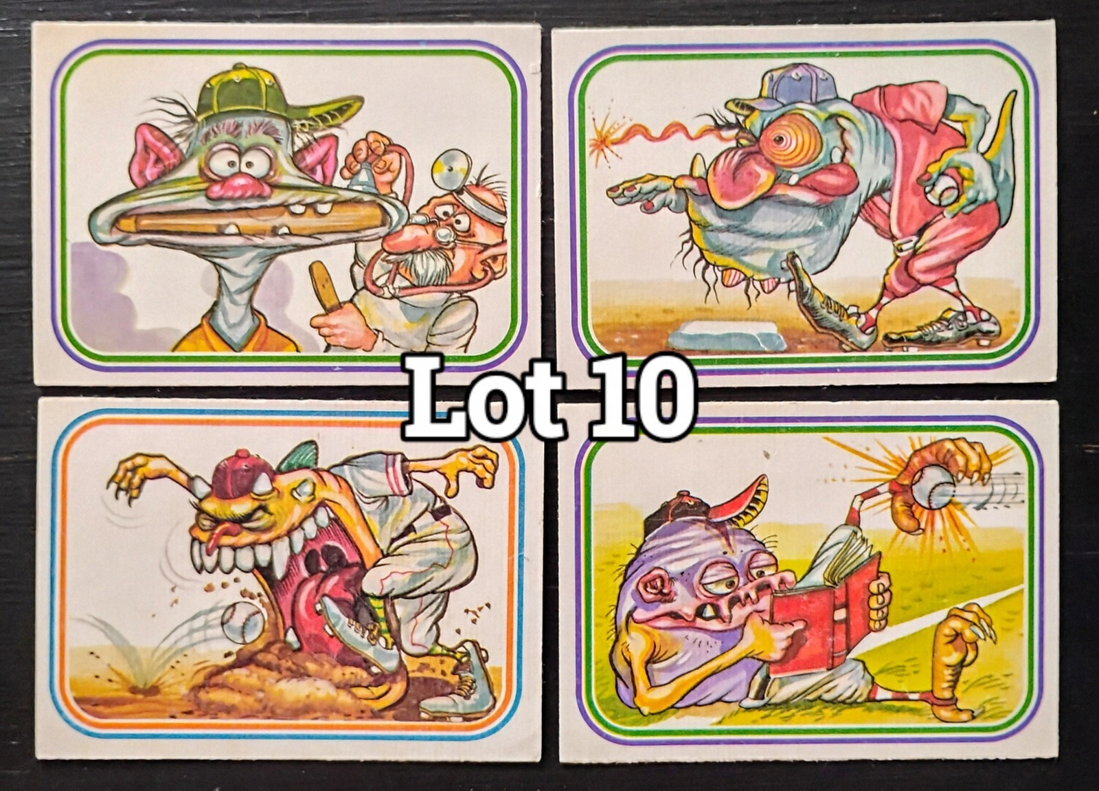 1973 DonRuss Super Freaks Qty 4 (lot 10) 26 Marvin 23 Harry 24 Super 21 Ronnie 1973 DonRuss Super Freaks Qty 4 (lot 10) 26 Marvin 23 Harry 24 Super 21 Ronnie