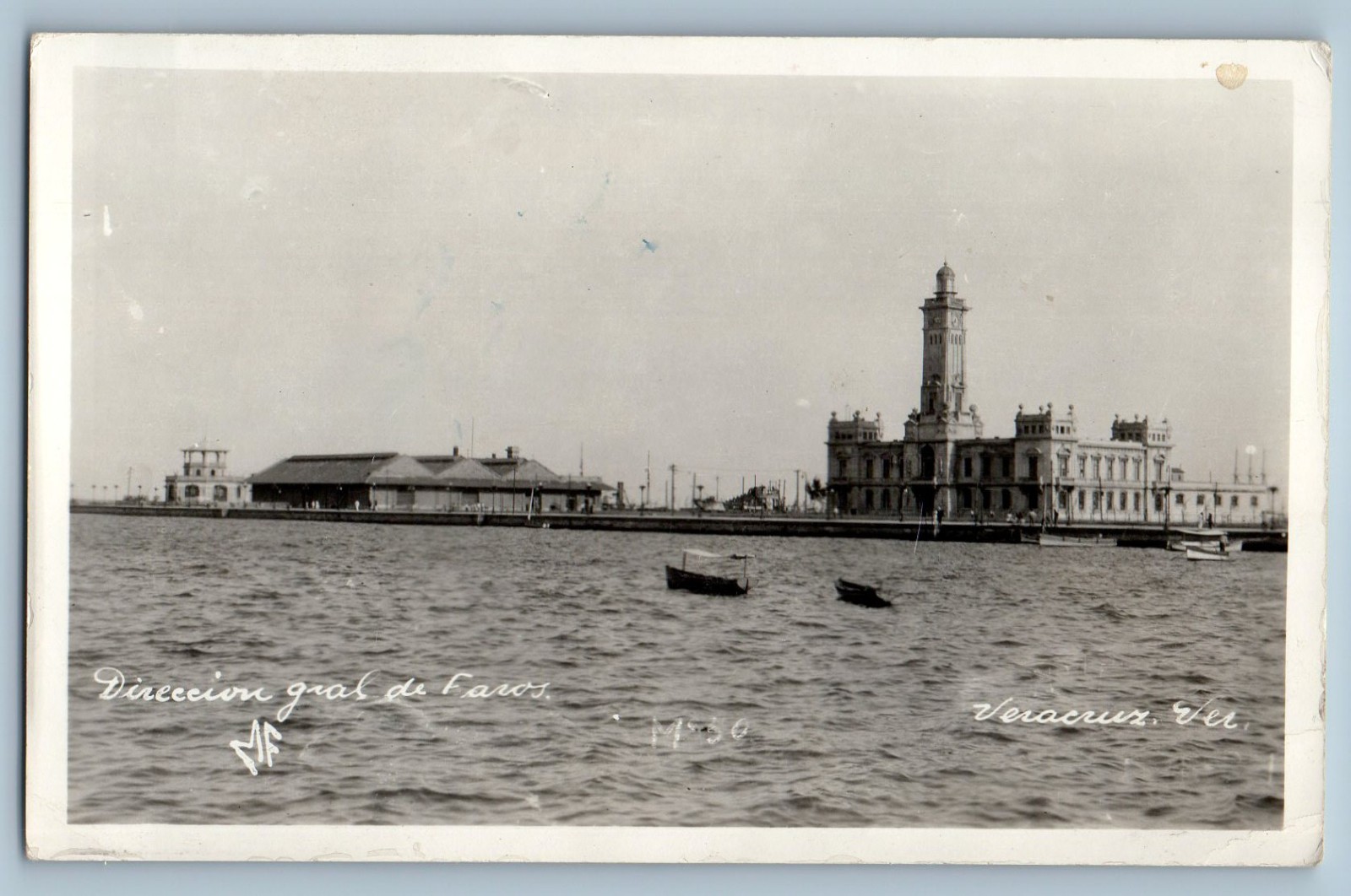 Veracruz Mexico Postcard General Directorate of Lighthouses 1941 RPPC Photo