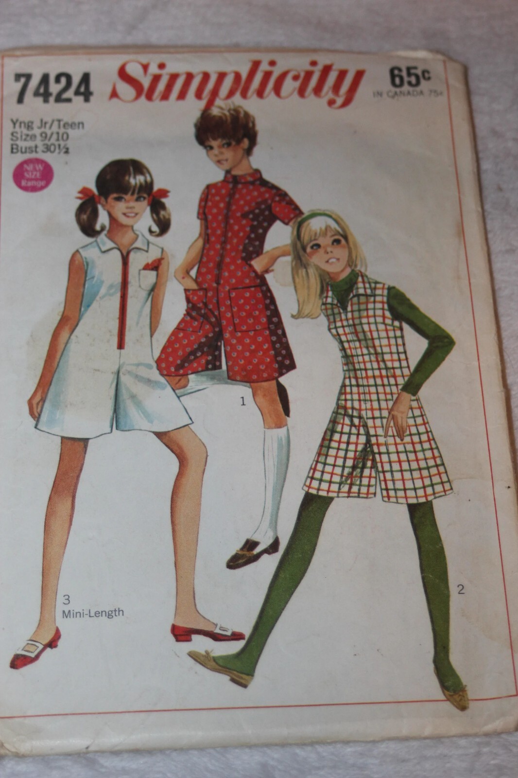 Vintage Simplicity 7424 sewing pattern Jumper jumpsuit pantdress culottes 9/10 Vintage Simplicity 7424 sewing pattern Jumper jumpsuit pantdress culottes 9/10