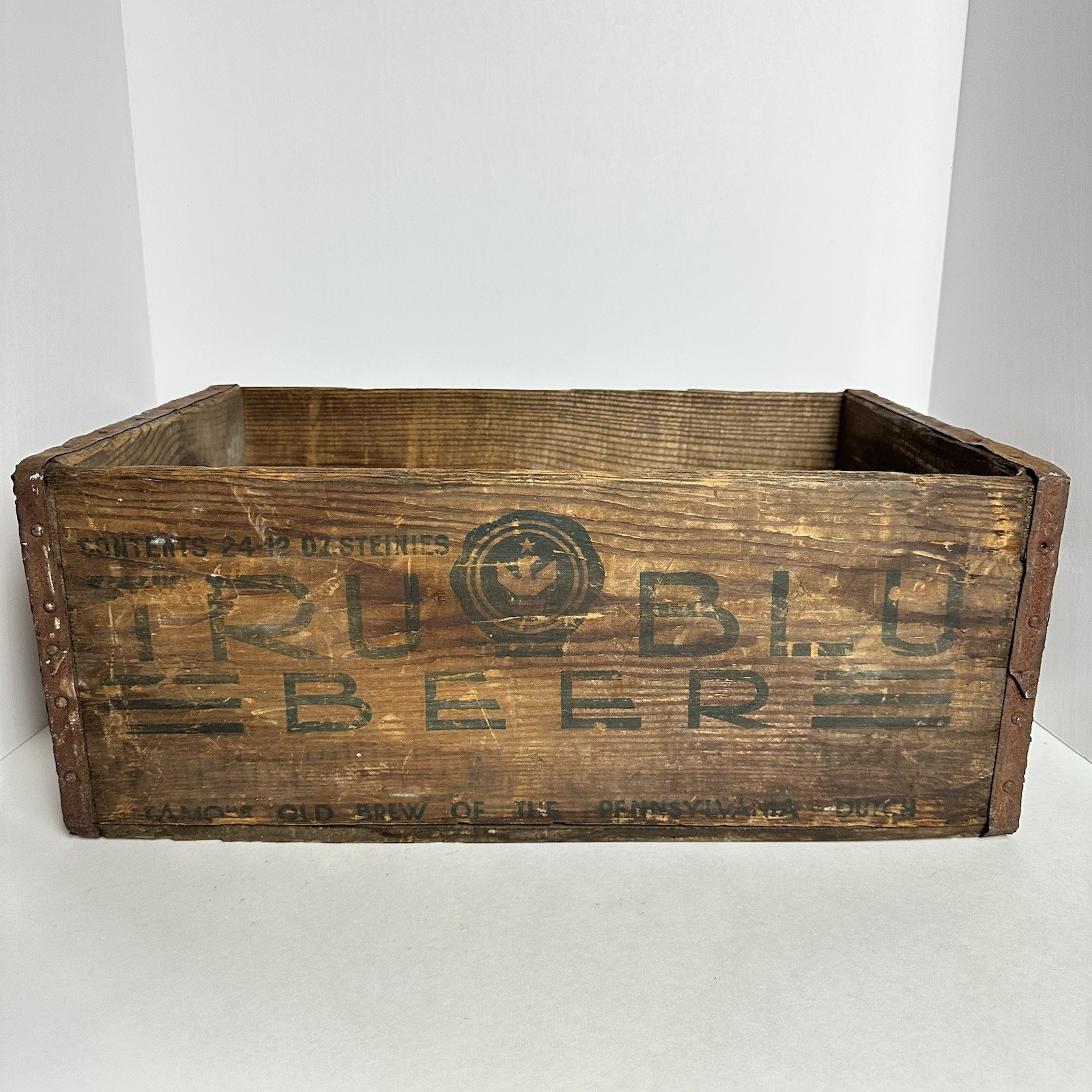 VTG Antique TRU BLU Beer Wood Carrier Crate Northampton Pennsylvania Dutch VTG Antique TRU BLU Beer Wood Carrier Crate Northampton Pennsylvania Dutch