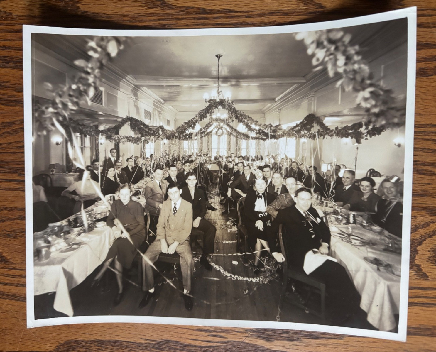 Vintage Darmstaetter’s Dept Store Banquet Photo Lancaster PA Queen St